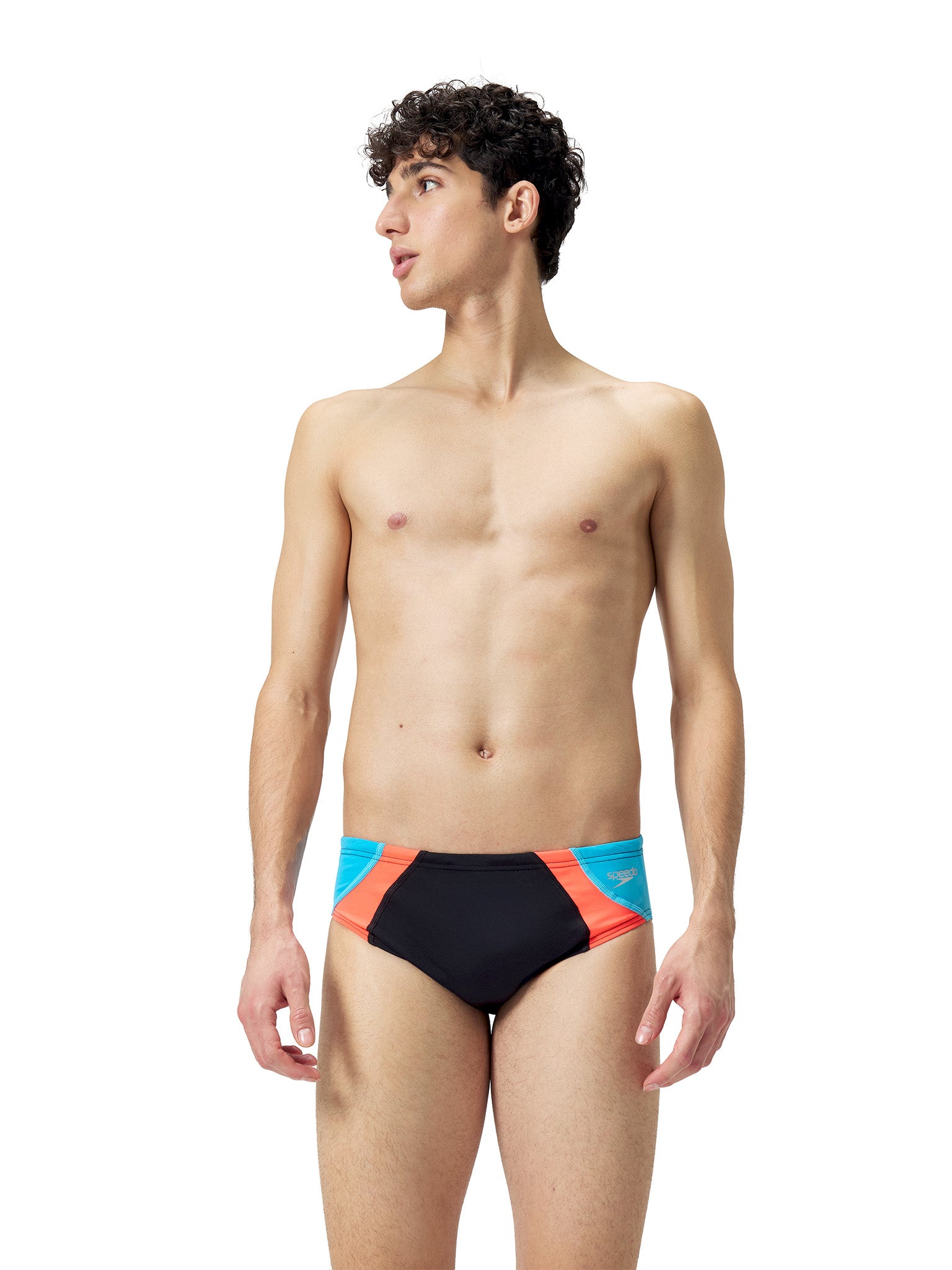 Brief de natation Colorblock One pour hommes - Siren Red