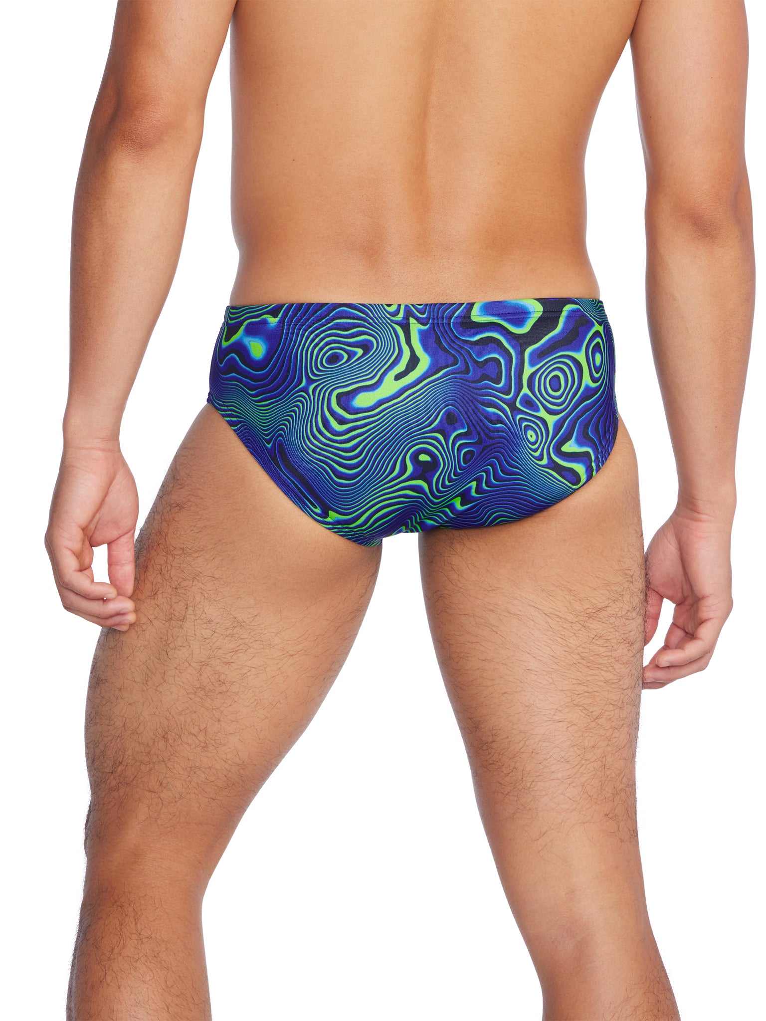 Brief de natation Printed One pour hommes - Neon Depths