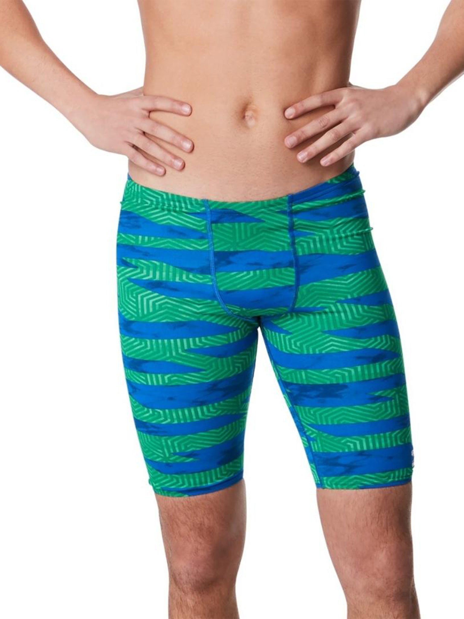 Men's Confort Splice Jammer - Blue/Green