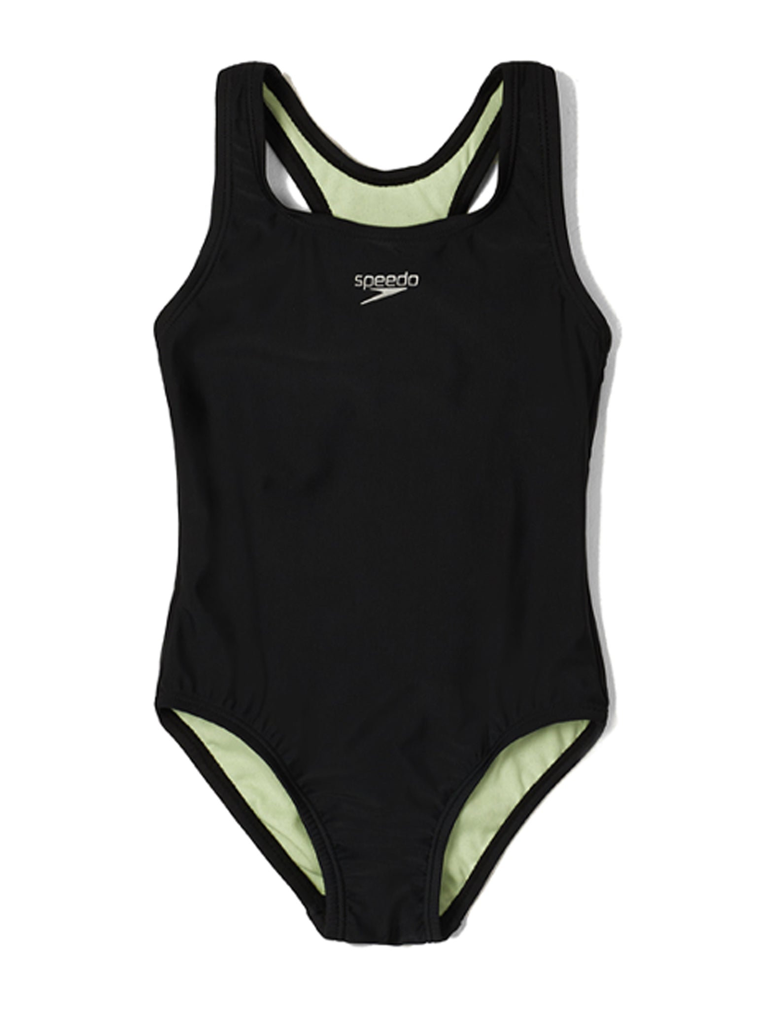 Girl's Racerback One Piece Swimsuit - Black