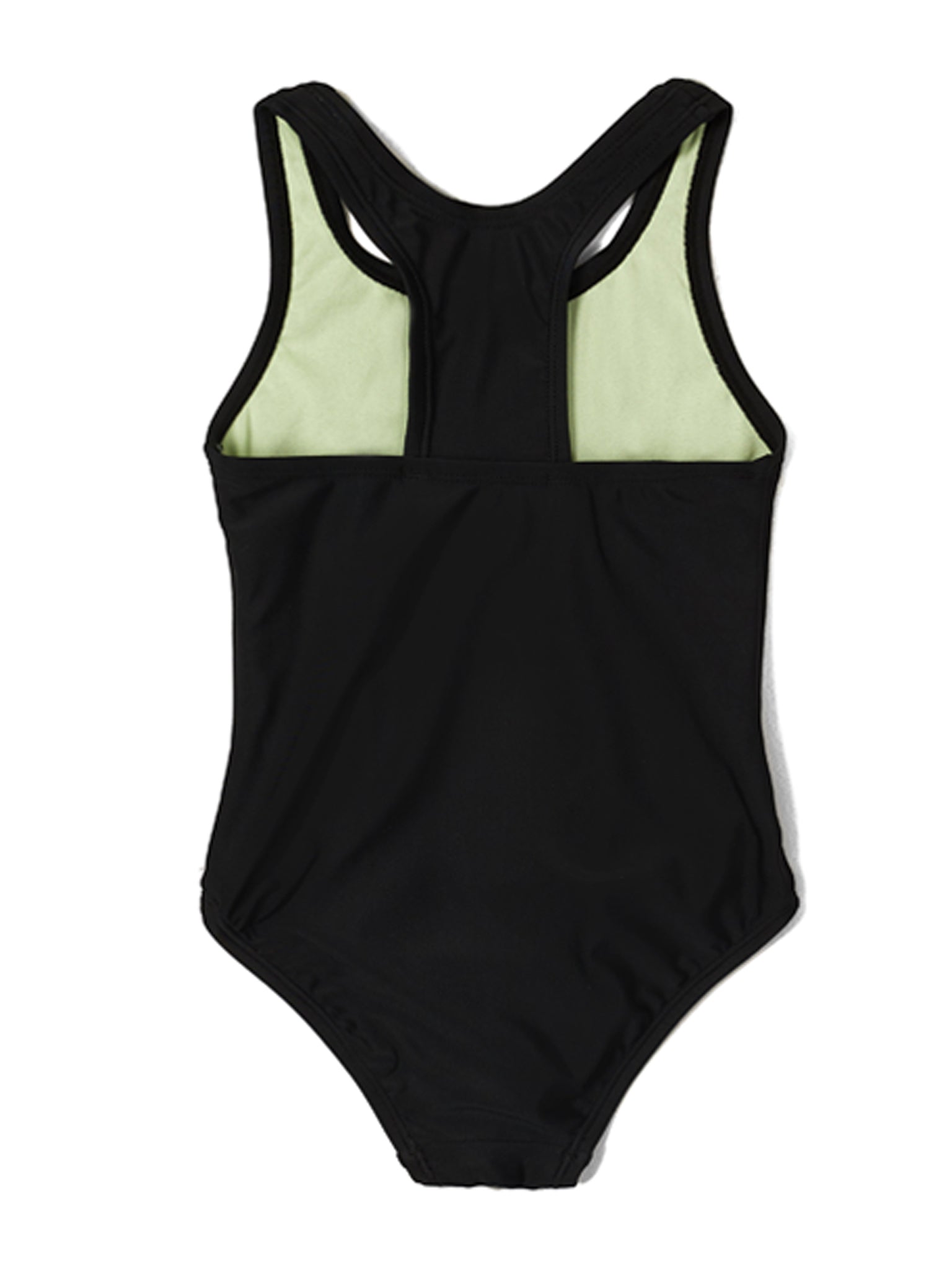 Girl's Racerback One Piece Swimsuit - Black