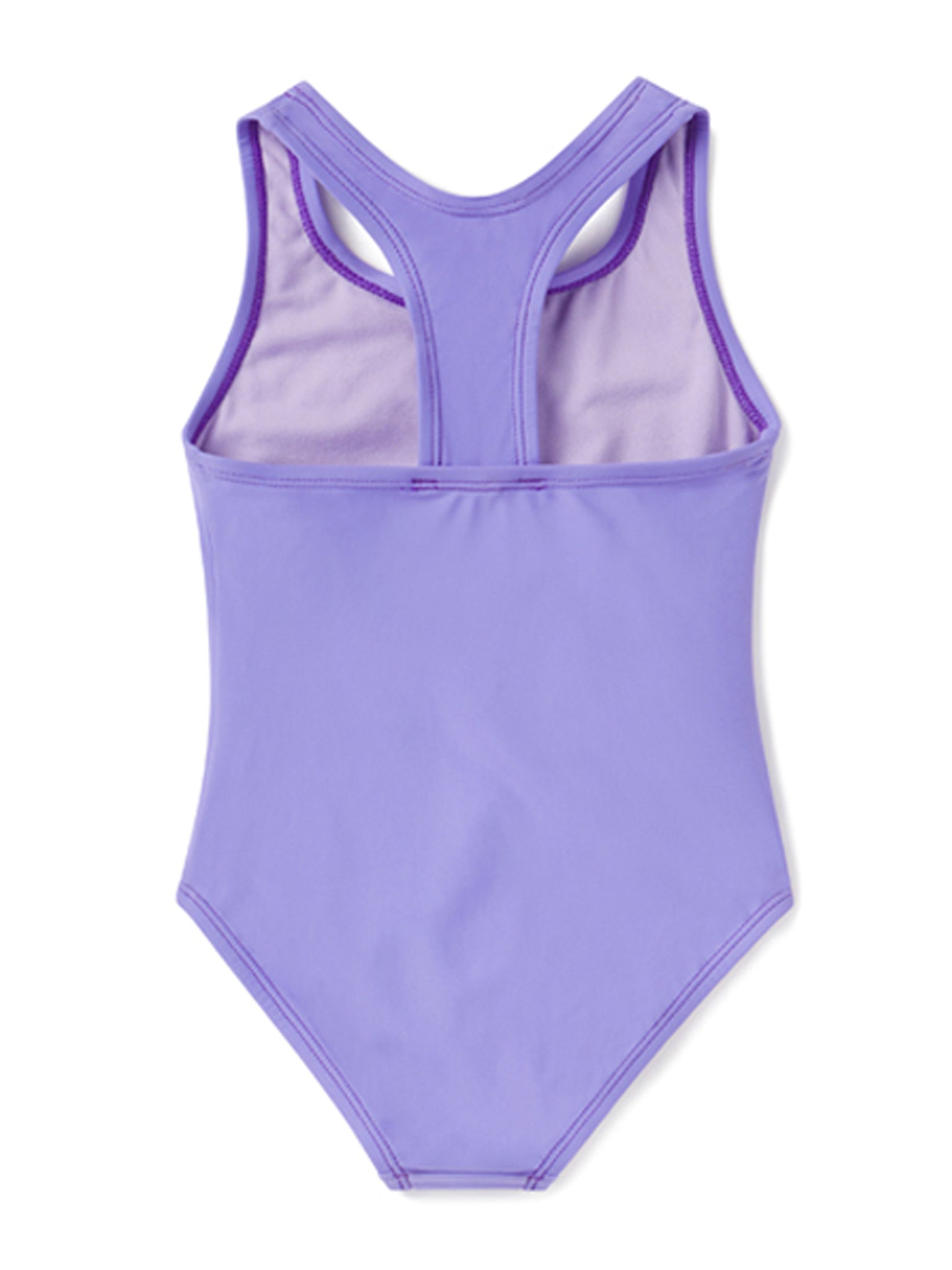 Girl's Racerback One Piece Swimsuit - Black