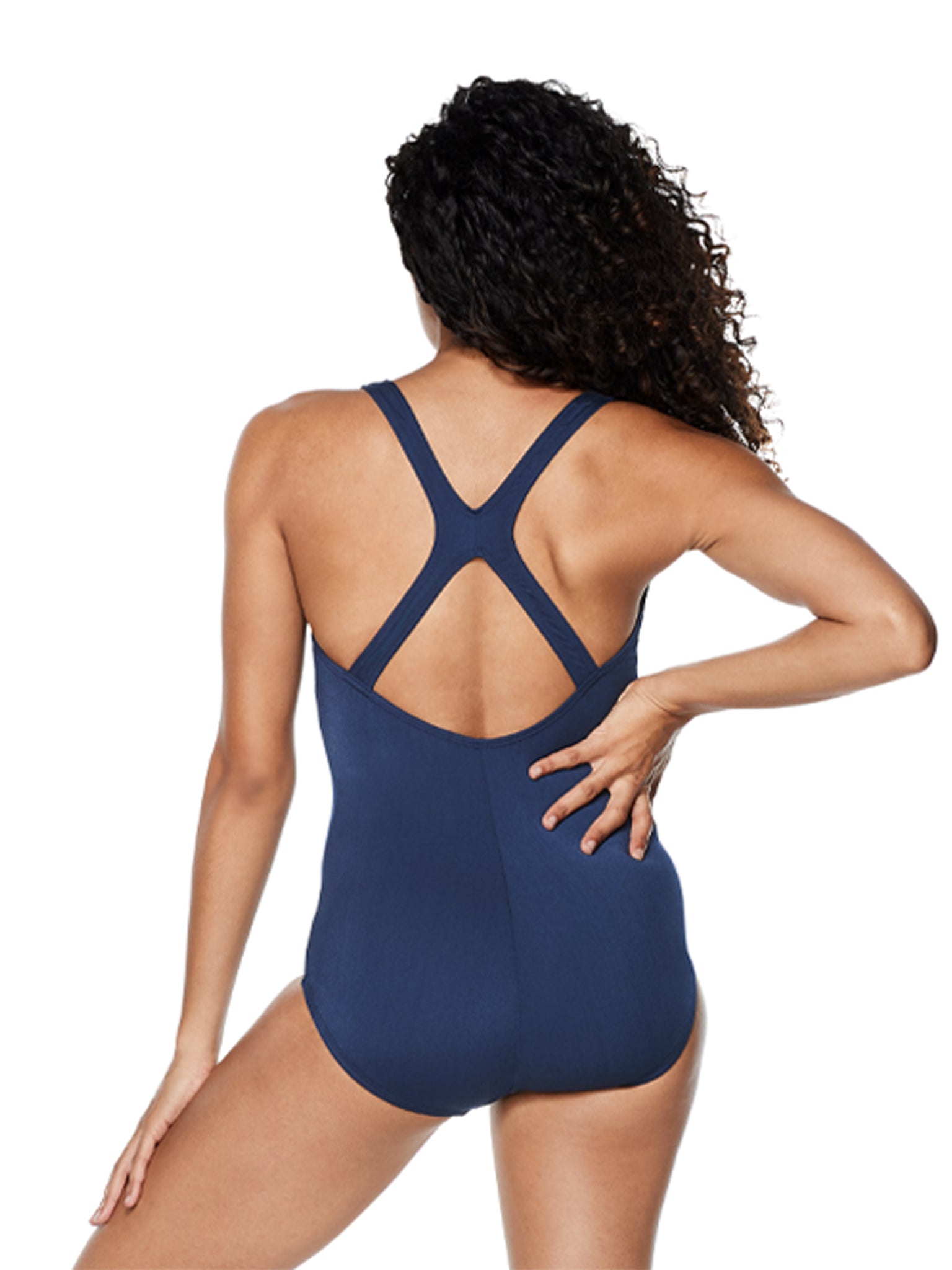 Maillot de bain une-pièce Contemporary Ultraback pour femmes - Marine