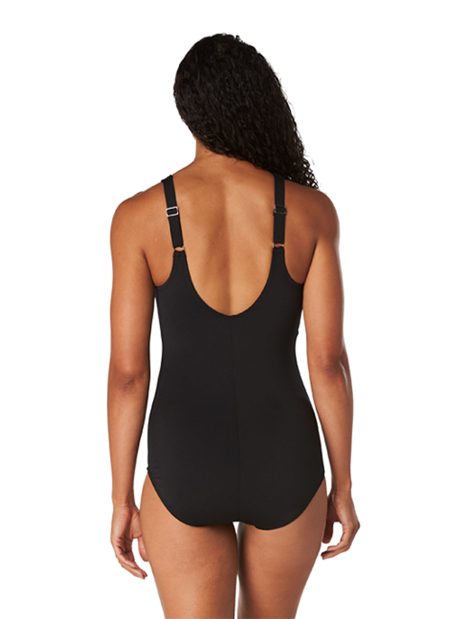 Maillot de bain une-pièce Banded Colourblock pour femmes - Noir