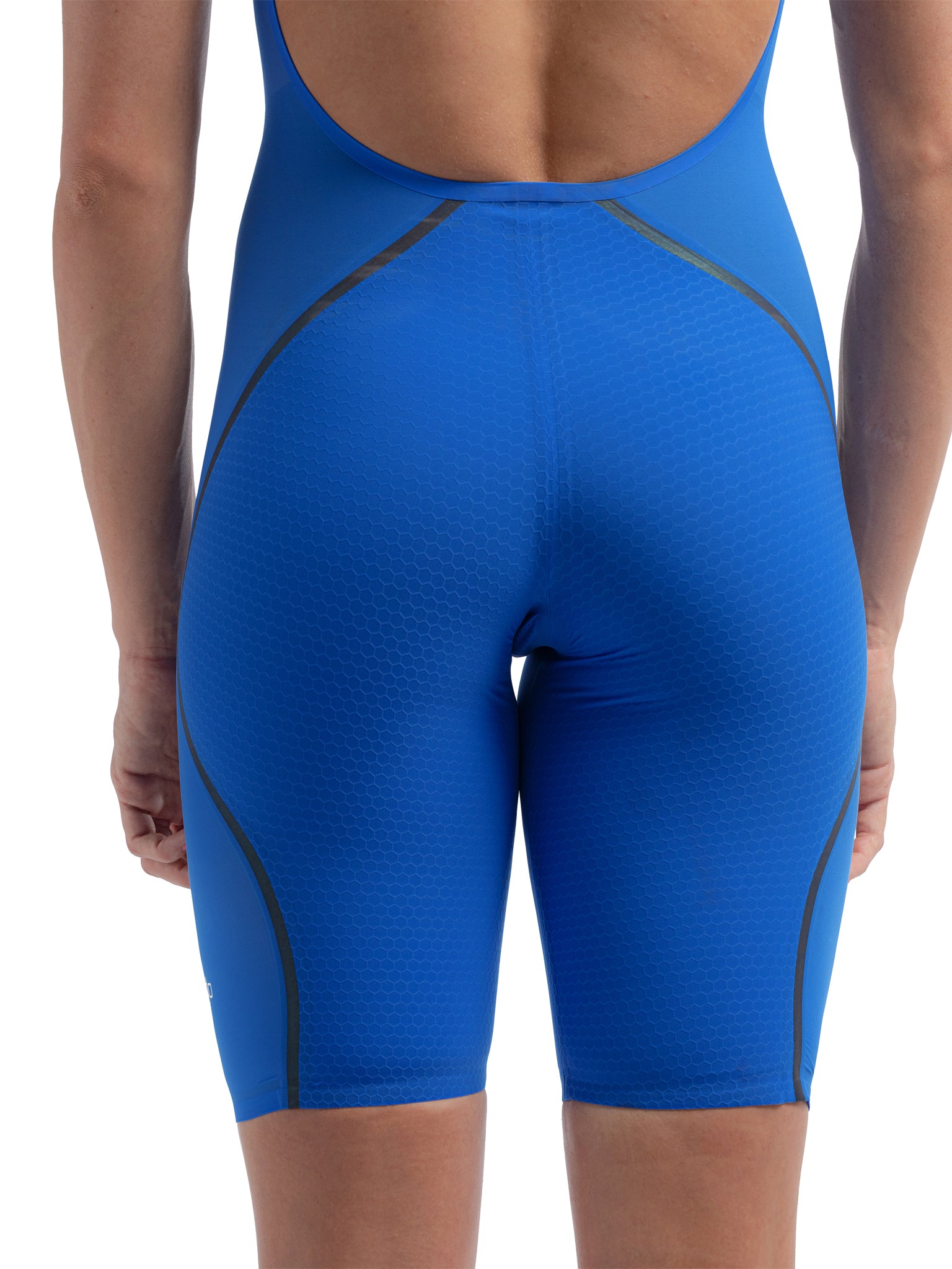 Maillot de compétition Fastskin LZR Pure Intent 2.0 Kneeskin Open Back pour femmes - Cobalt Blue