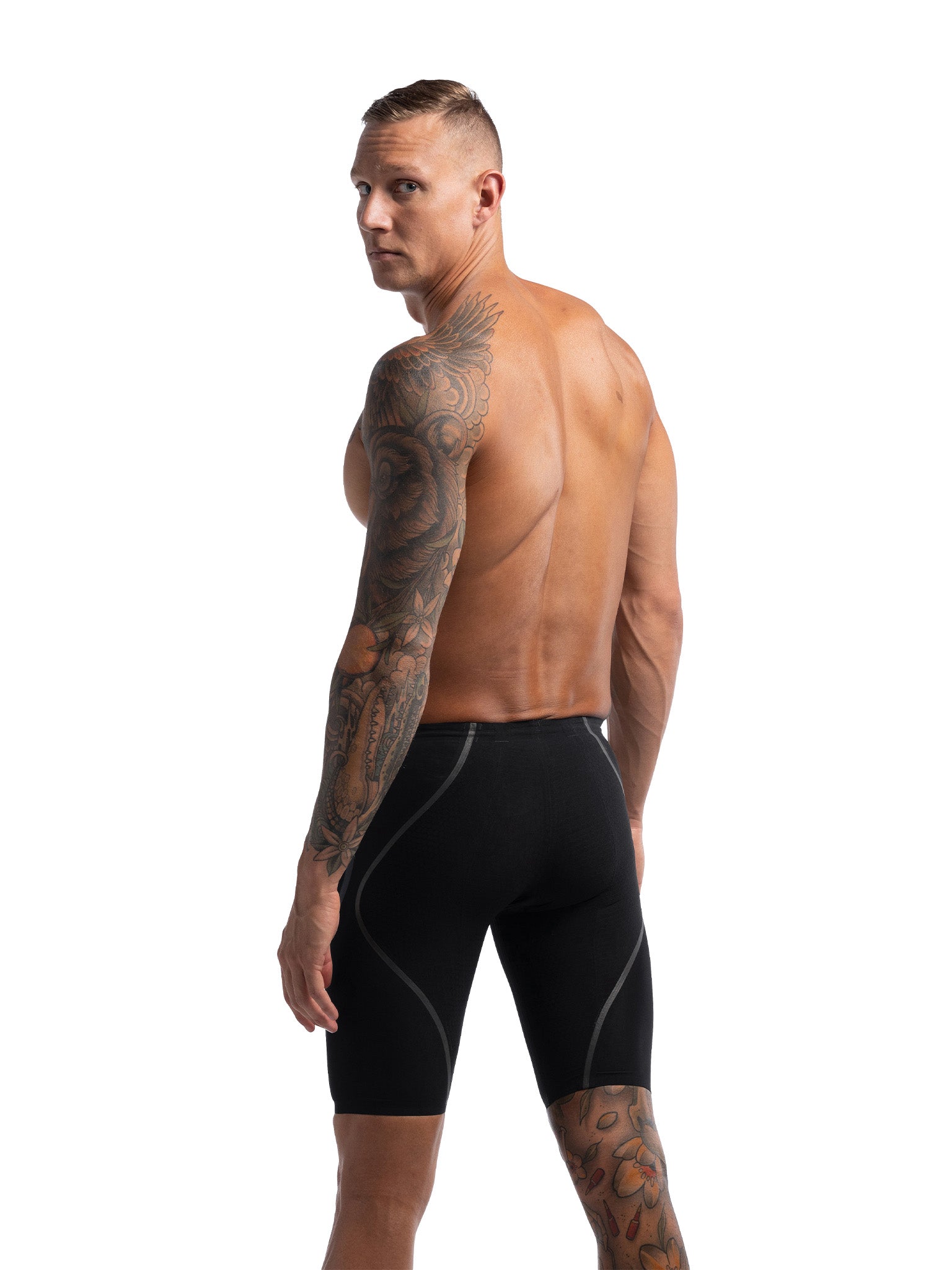Maillot de compétition Fastskin LZR Pure Intent 2.0 High Waist Jammer pour hommes - Noir