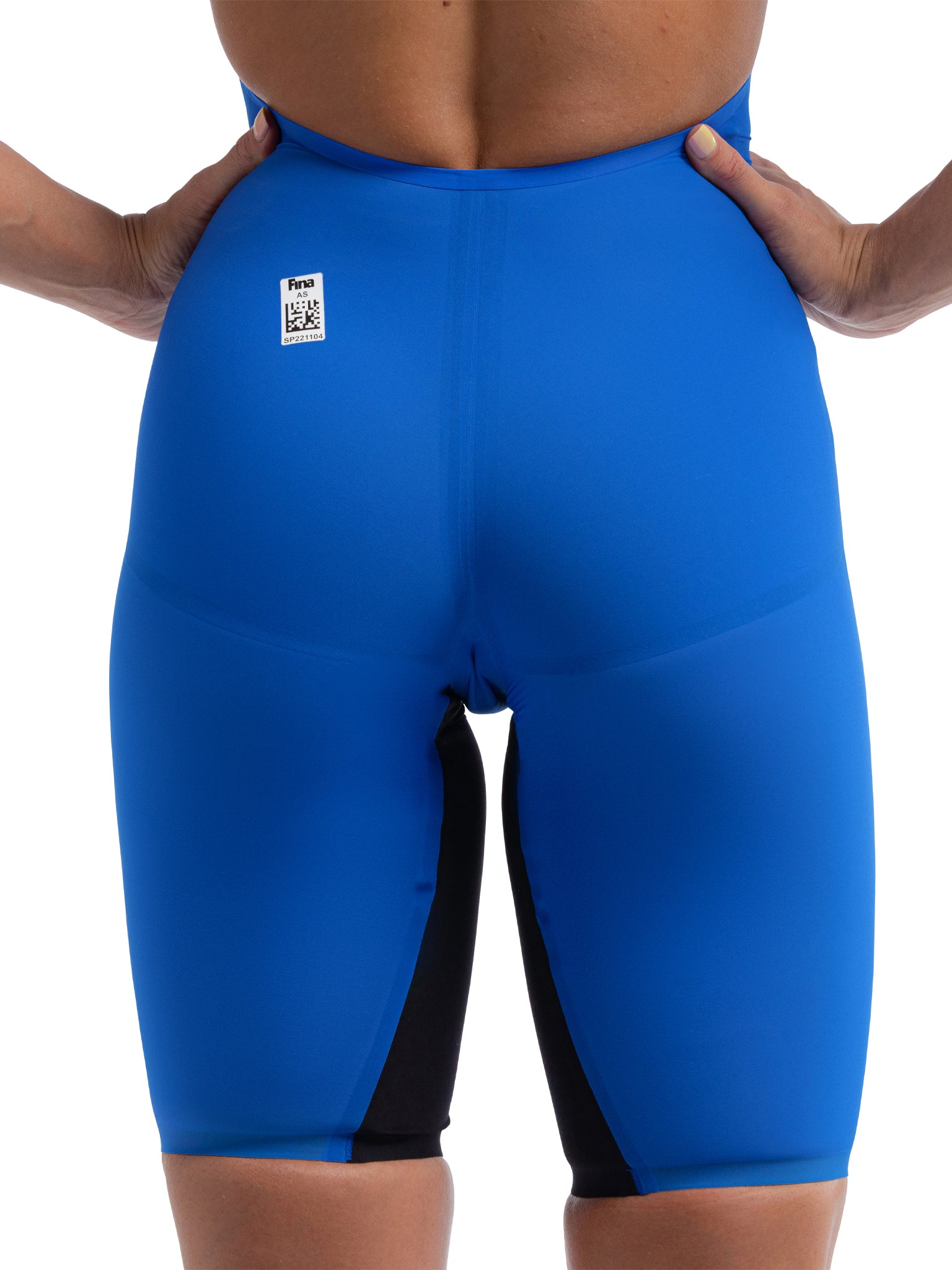 Maillot de compétition Fastskin LZR Pure Valor 2.0 Kneeskin Open Back pour femmes - Cobalt Blue