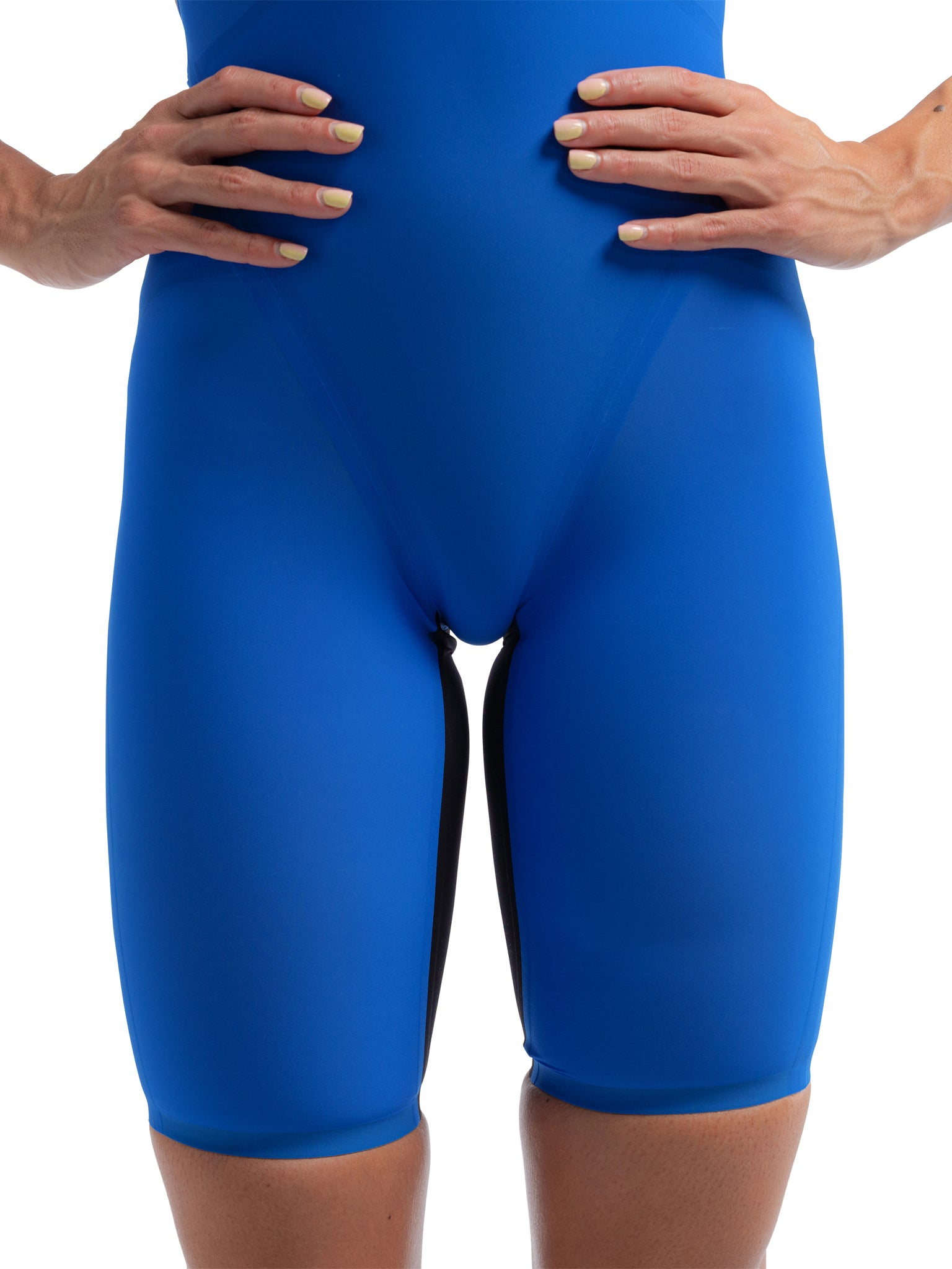 Maillot de compétition Fastskin LZR Pure Valor 2.0 Kneeskin Open Back pour femmes - Cobalt Blue