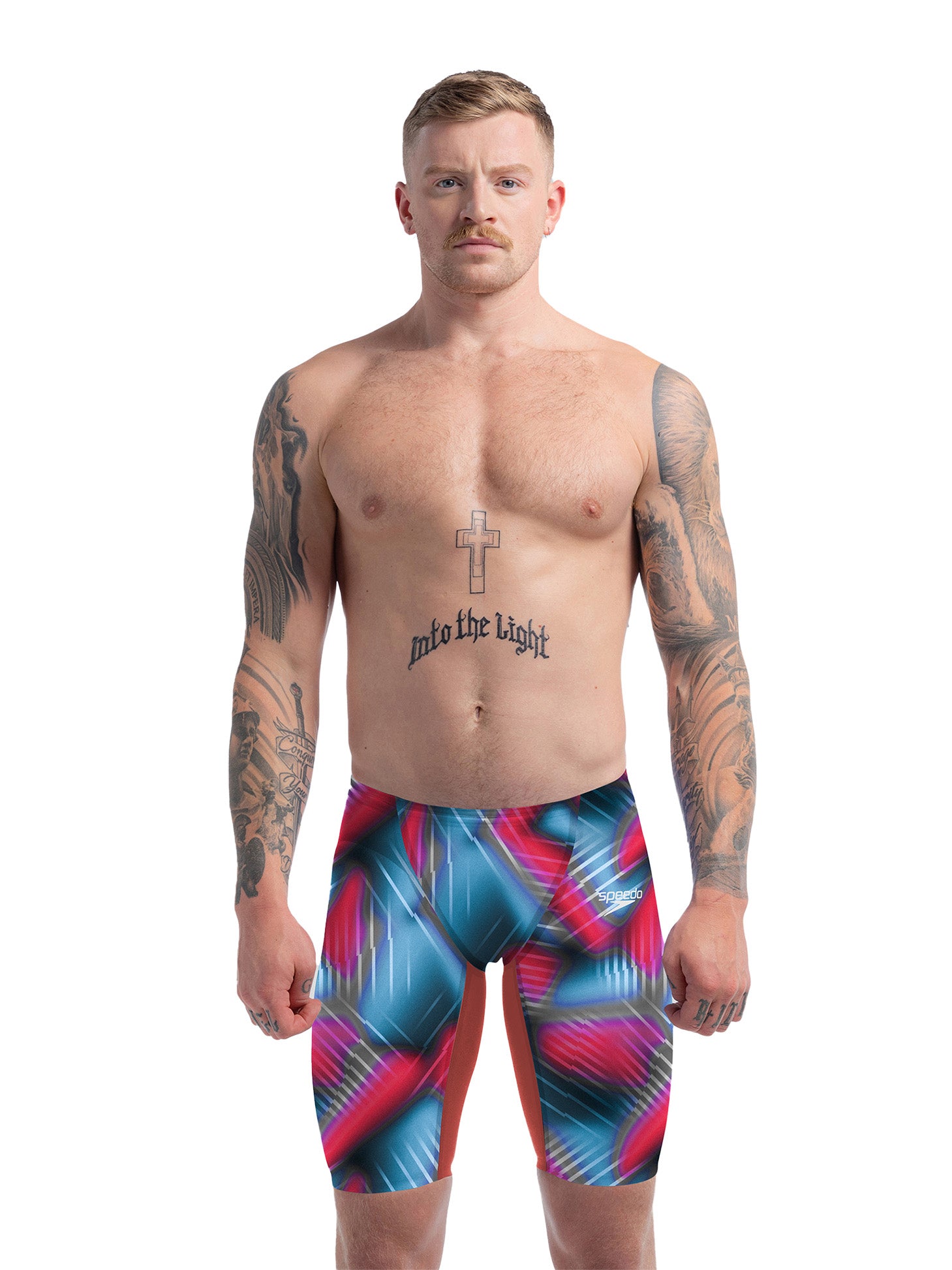Men’s Fastskin LZR Pure Valor 2.0 Jammer Racing Suit - Red/Blue