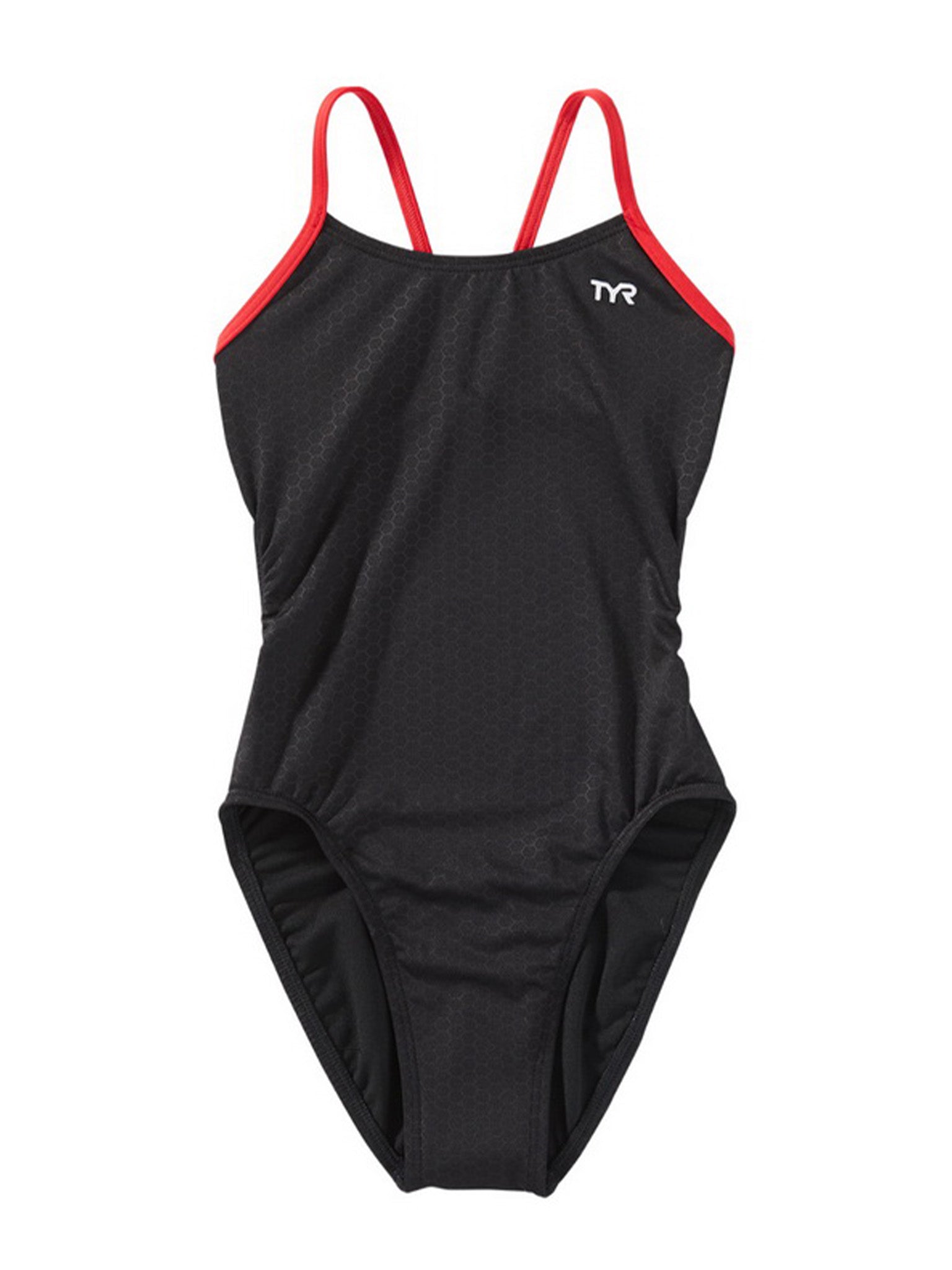 Maillot de bain une-pièce Hexa Cutoutfit Durafast Elite pour filles - Rouge
