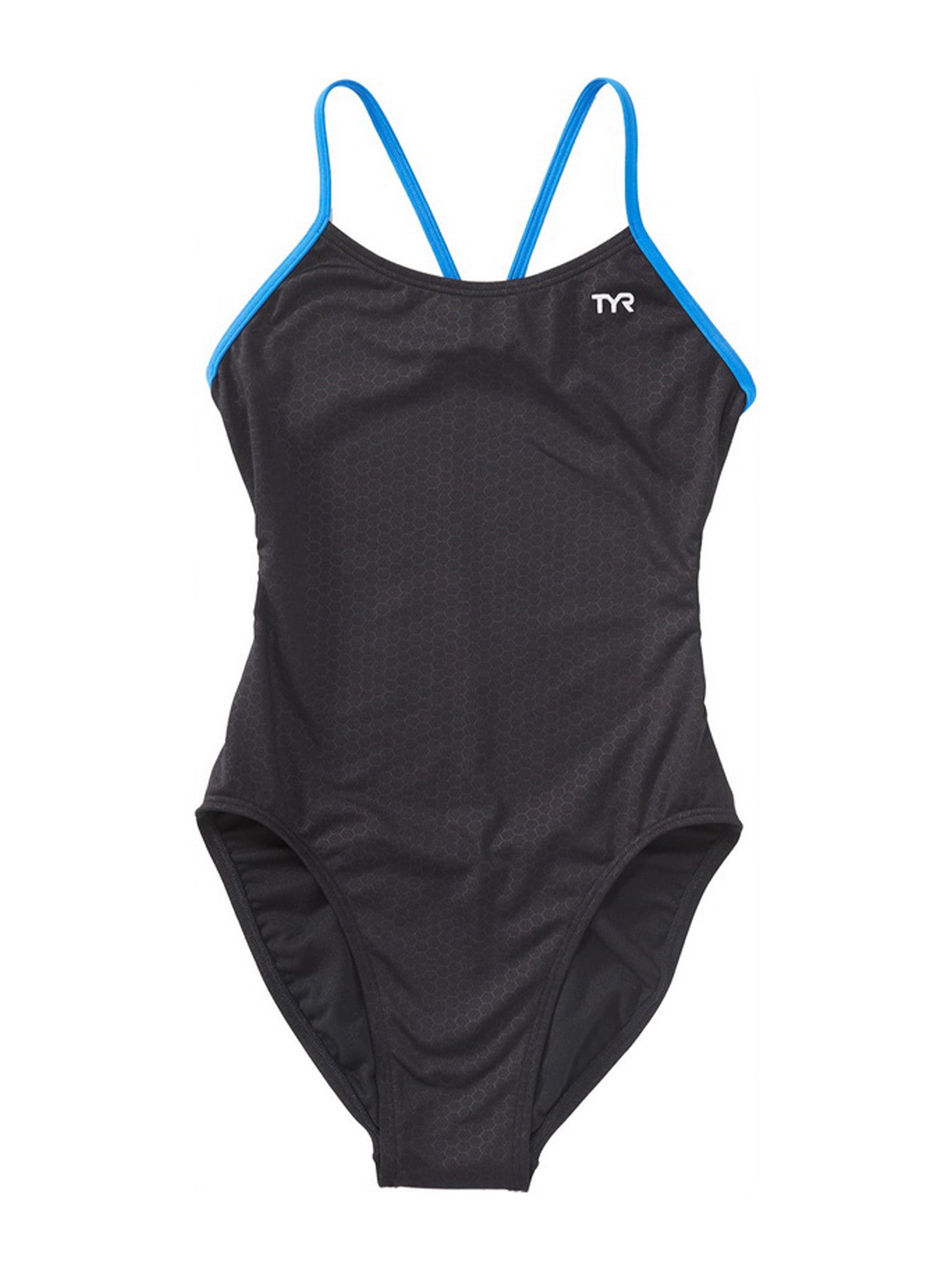 Maillot de bain une-pièce Hexa Cutoutfit Durafast Elite pour filles - Bleu