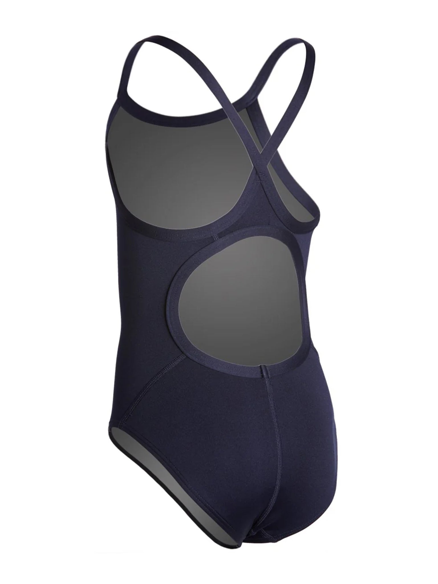 Girl's Diamondfit Durafast Elite Solid One Piece Swimsuit - Navy