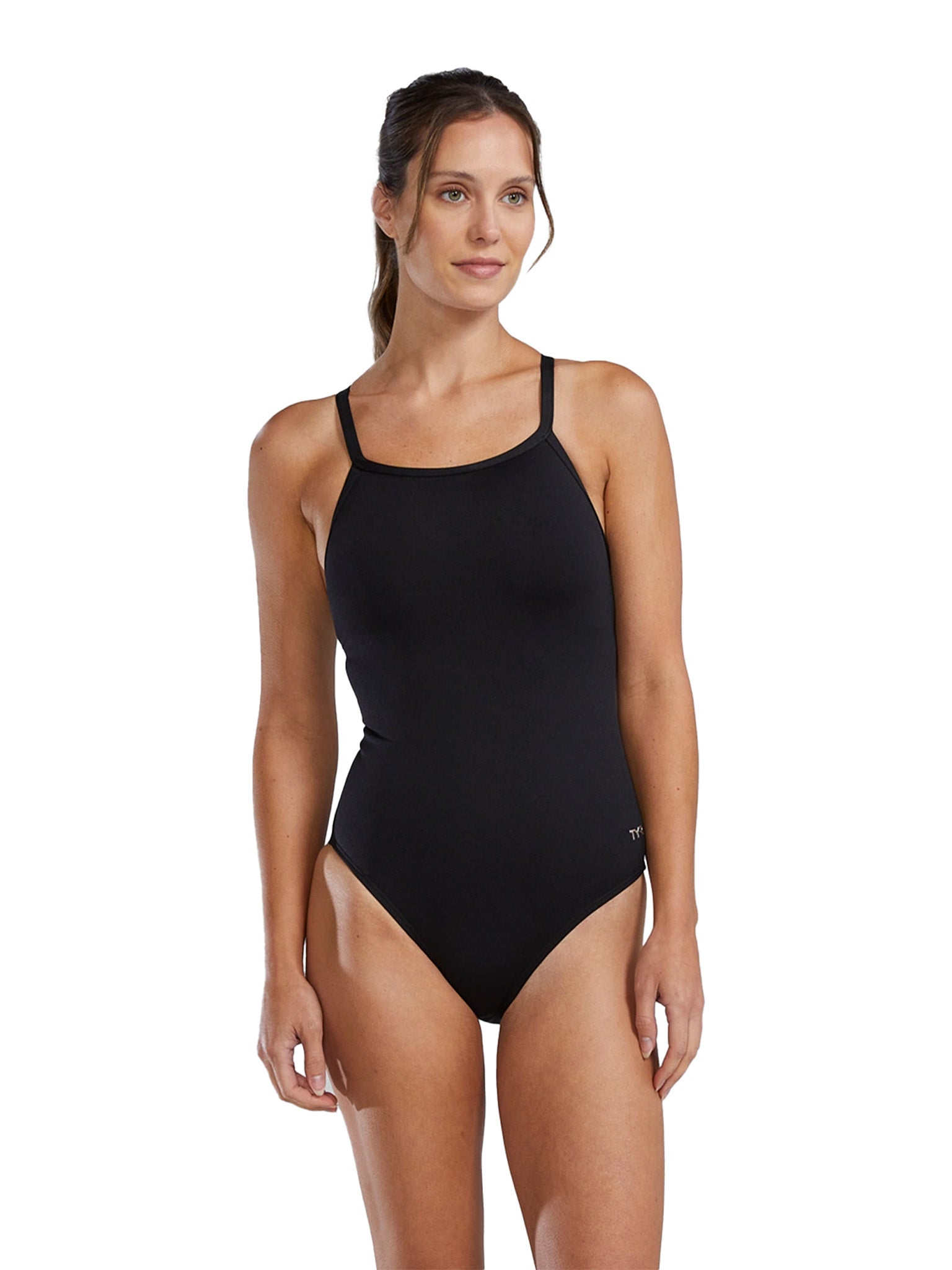 Maillot de bain une-pièce Diamond Controlfit Durafast Elite Solid pour femmes - Noir