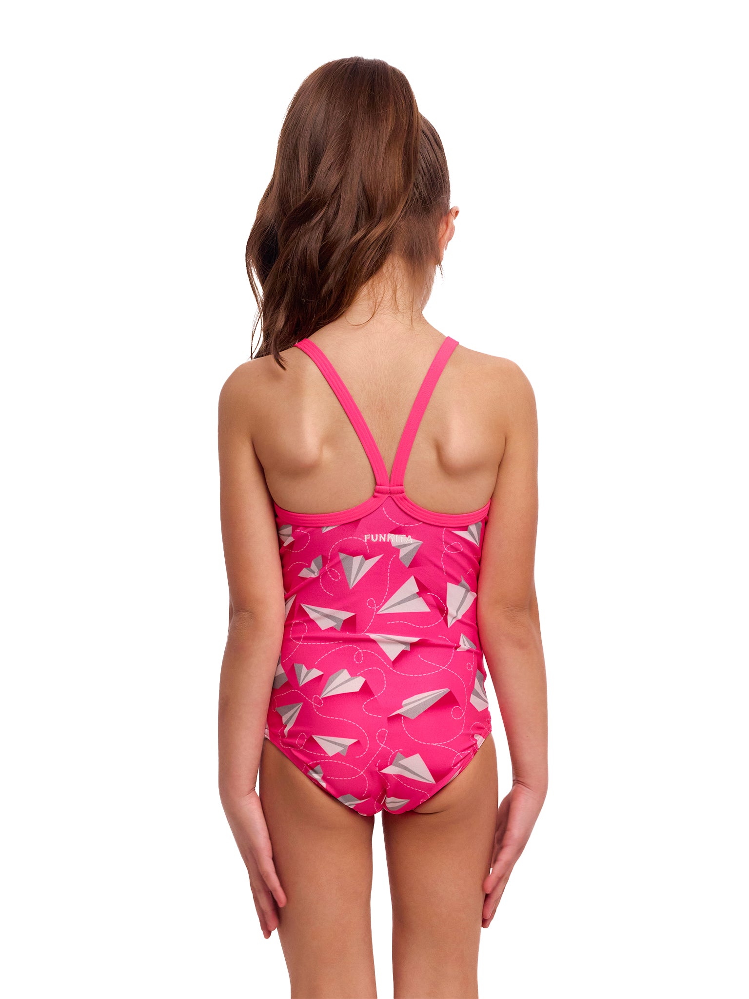 Toddler Girl's Printed One Piece Swimsuit - Paper Pink