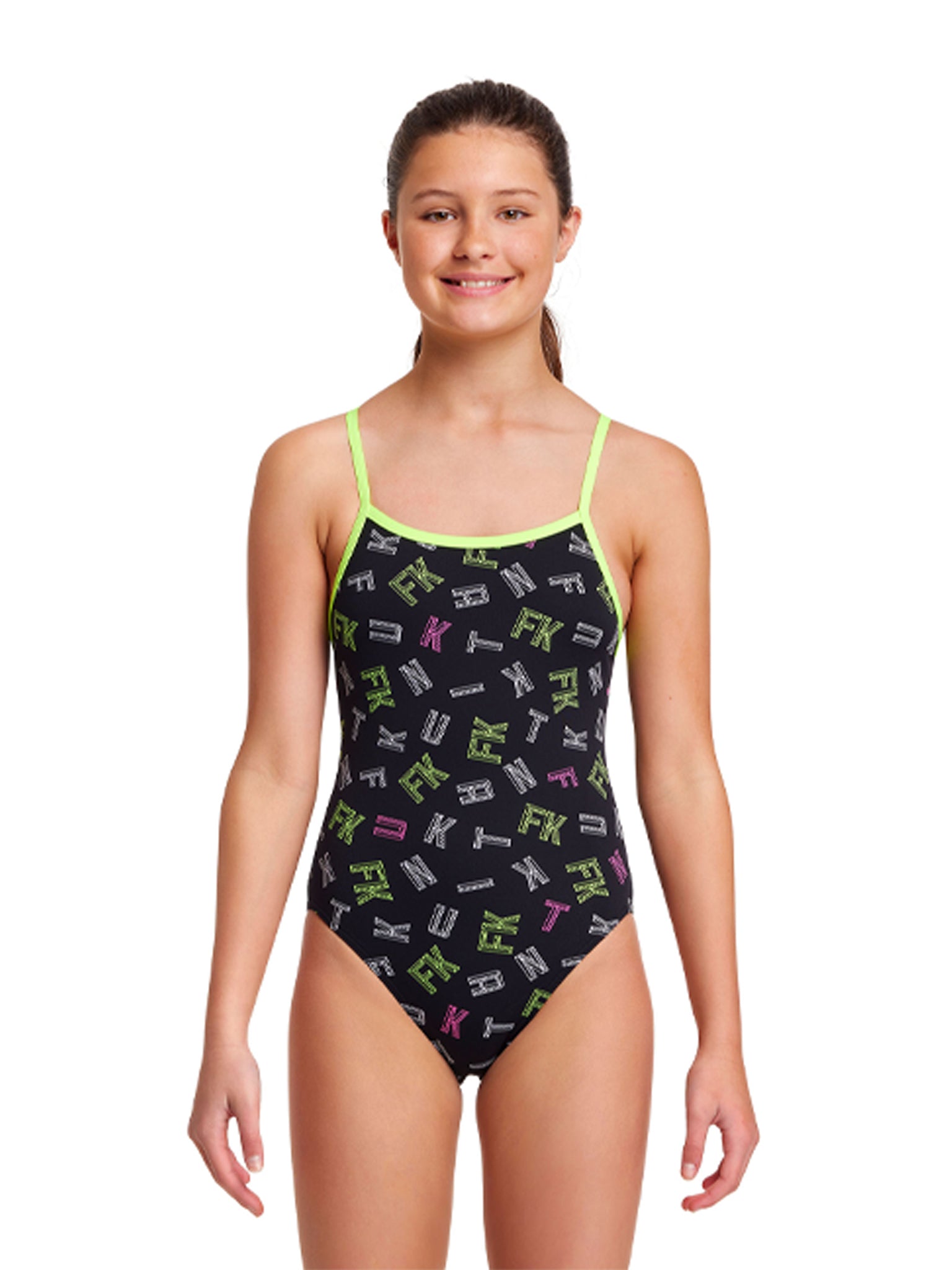 Girl's swimsuit - single strap Eco FKED
