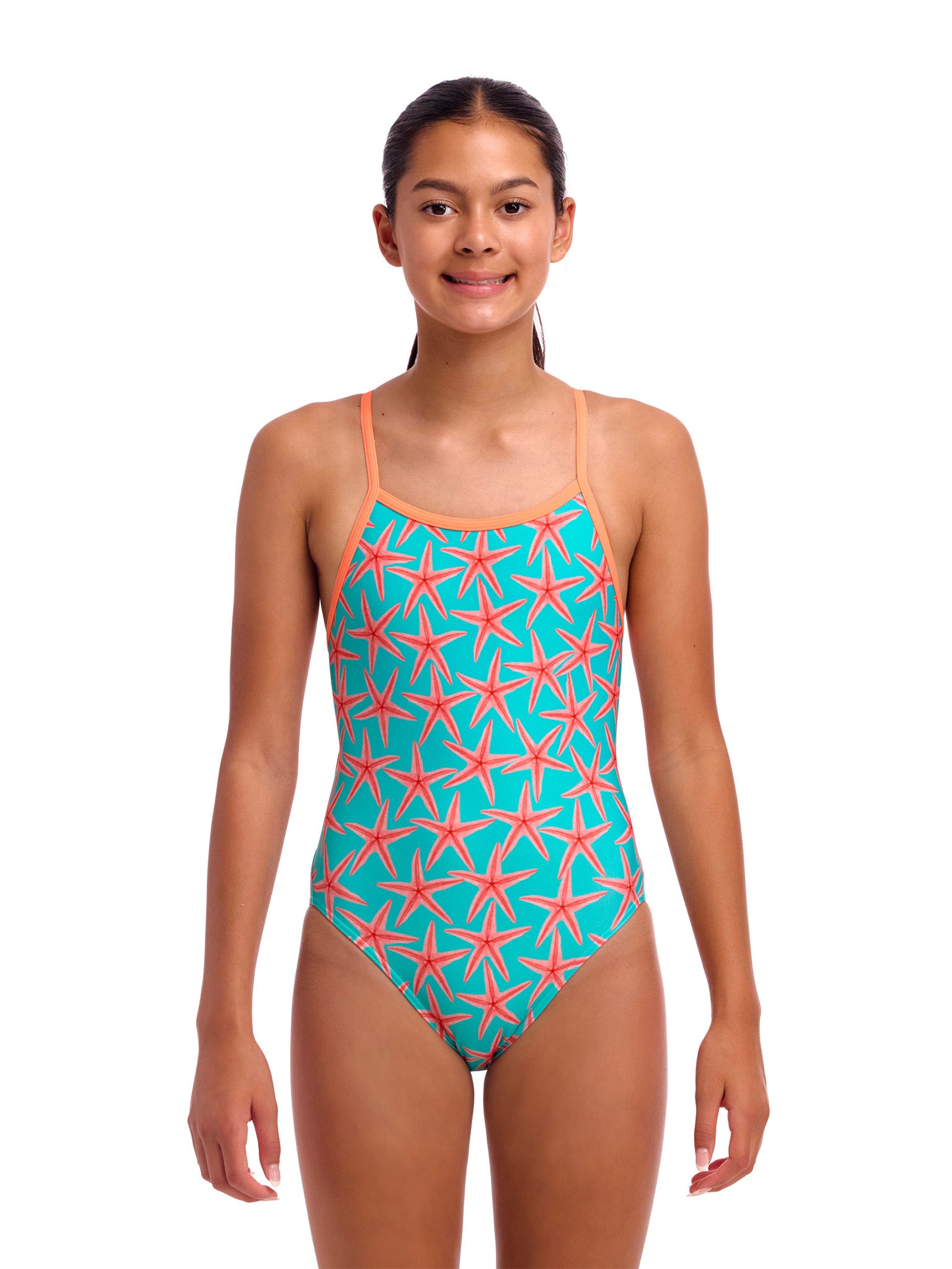 Maillot de bain une-pièce Single Strap pour filles - Star Party