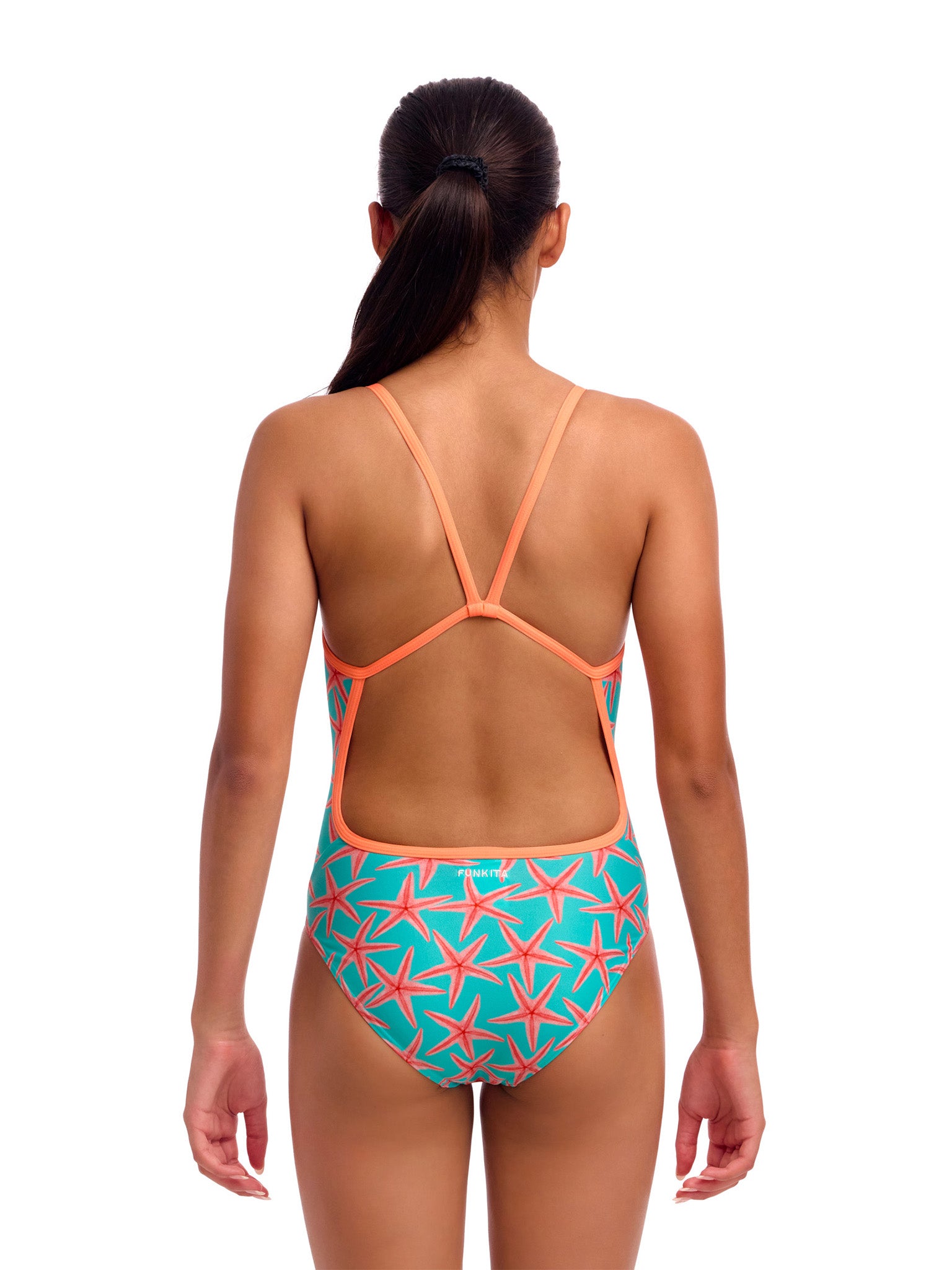 Maillot de bain une-pièce Single Strap pour filles - Star Party
