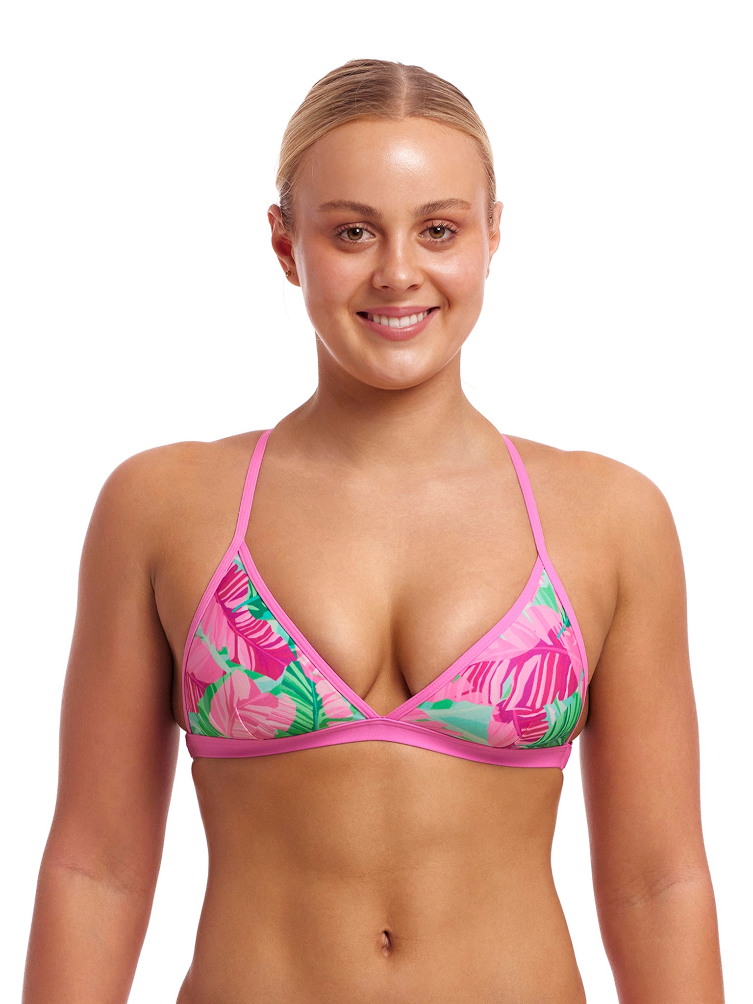 Women's Tri Swimsuit Top - Tropic palm