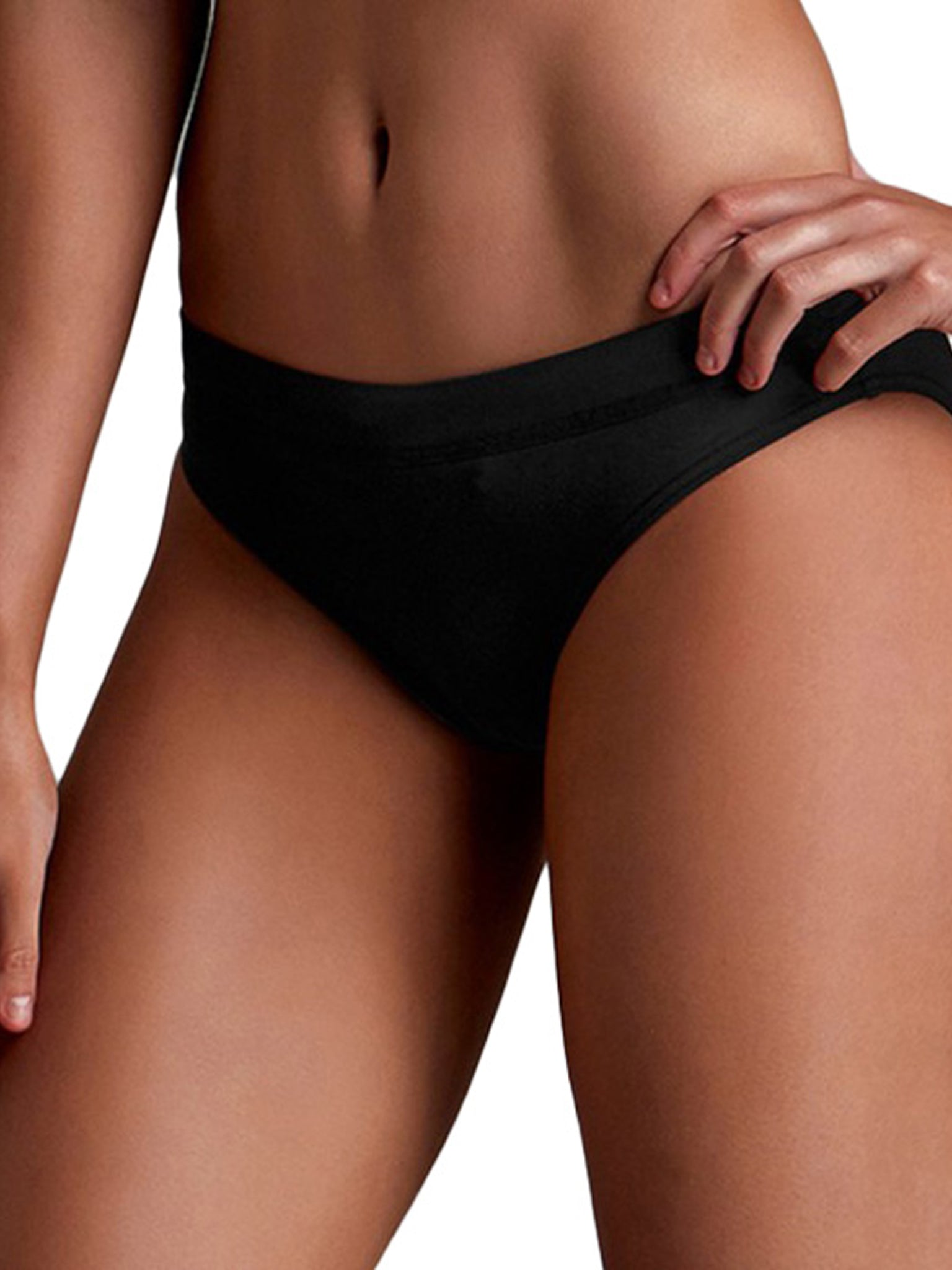 Women's Hipster Bikini Bottom - Still Black