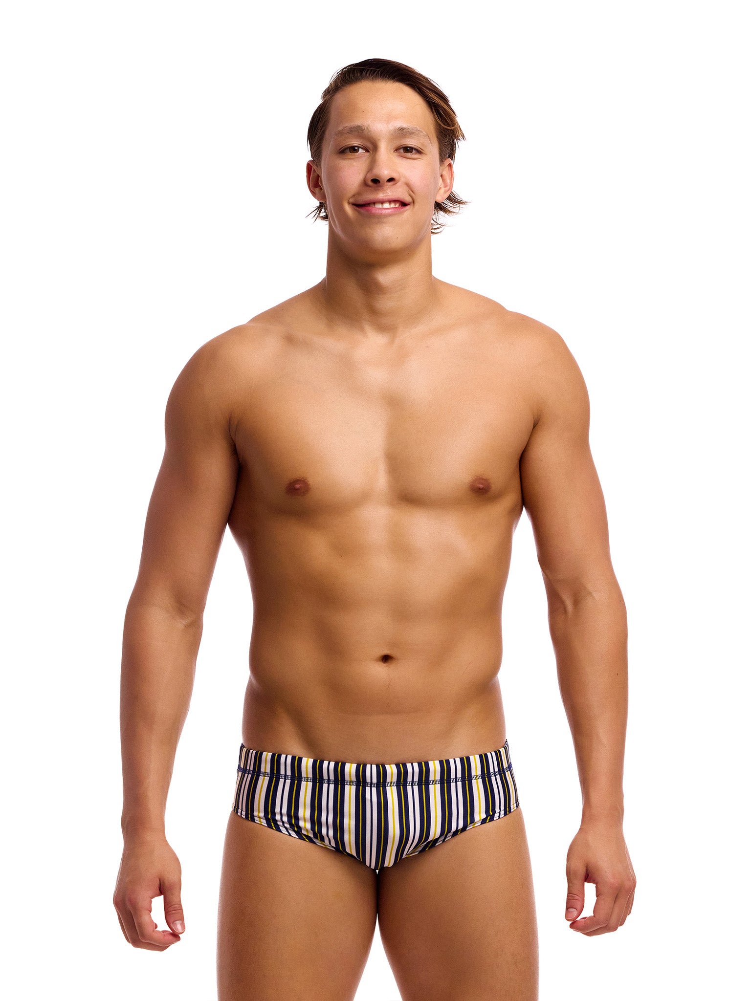 Brief de natation Classic pour hommes - Admiralty Stripe