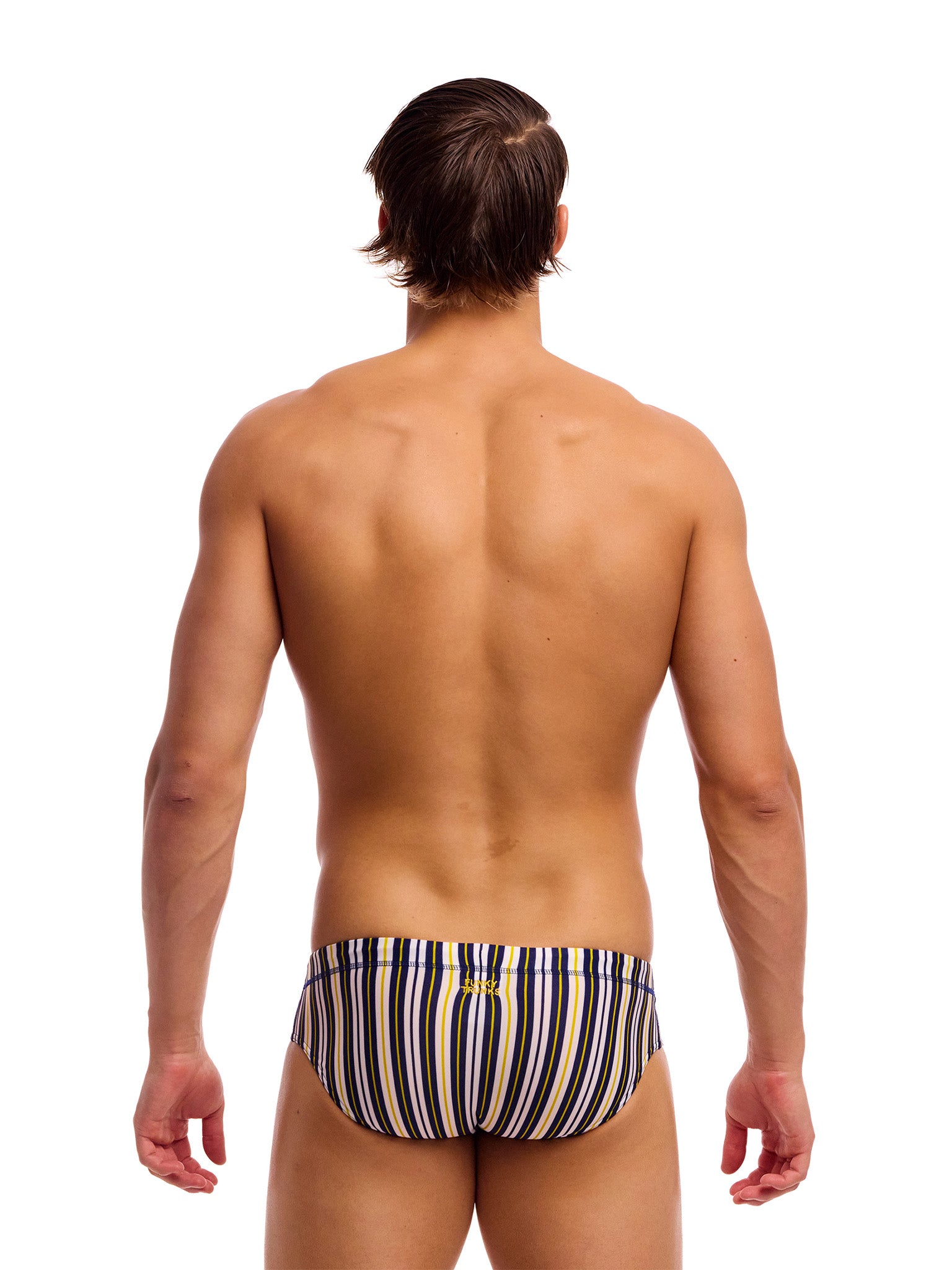 Brief de natation Classic pour hommes - Admiralty Stripe