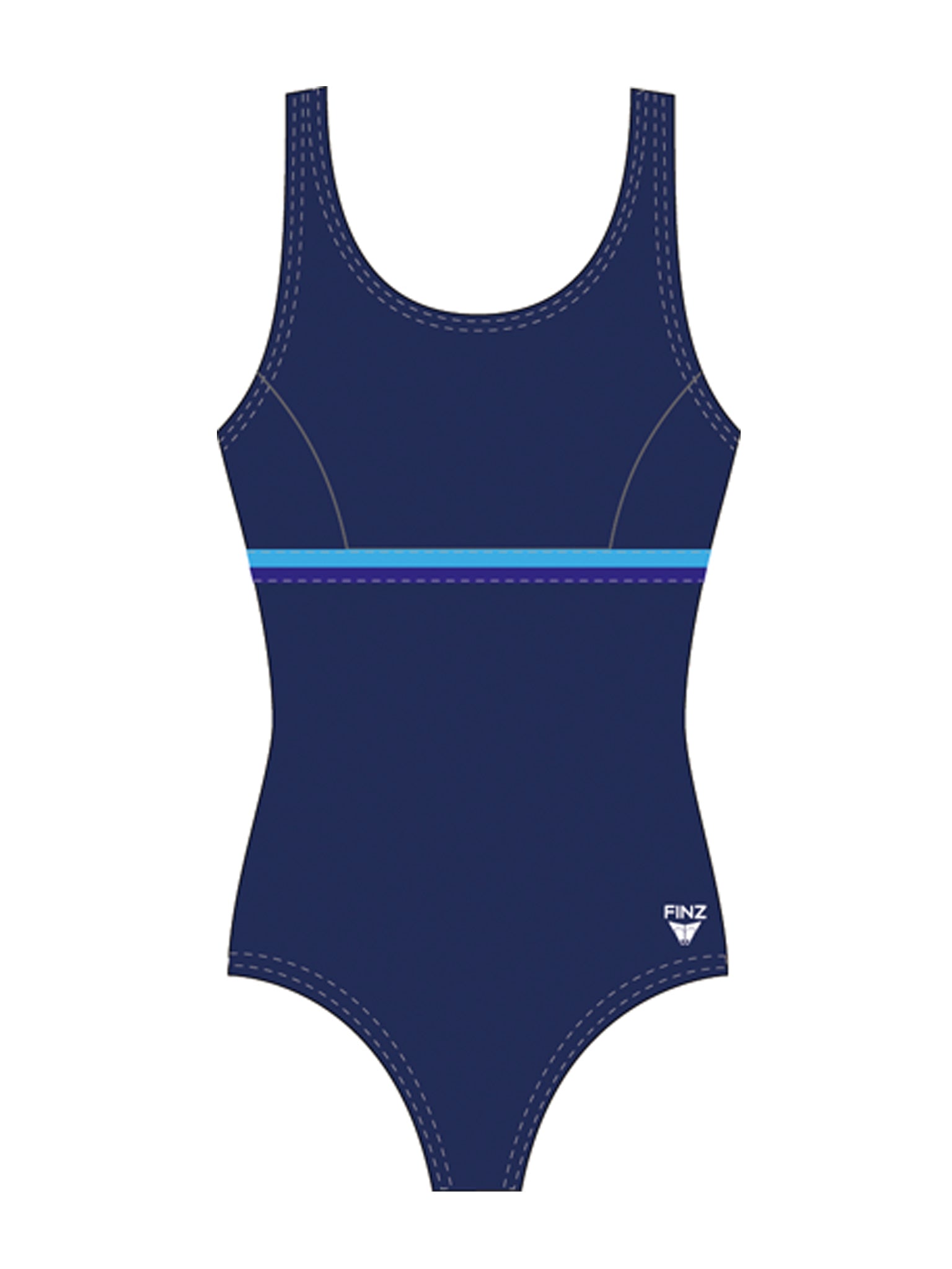 Maillot F Une Pièce Horizontal Splice