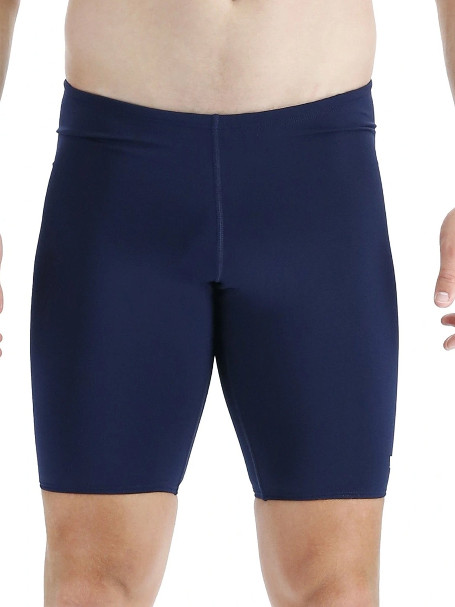Men's Durafast Elite Solid Jammer Swimsuit - Navy