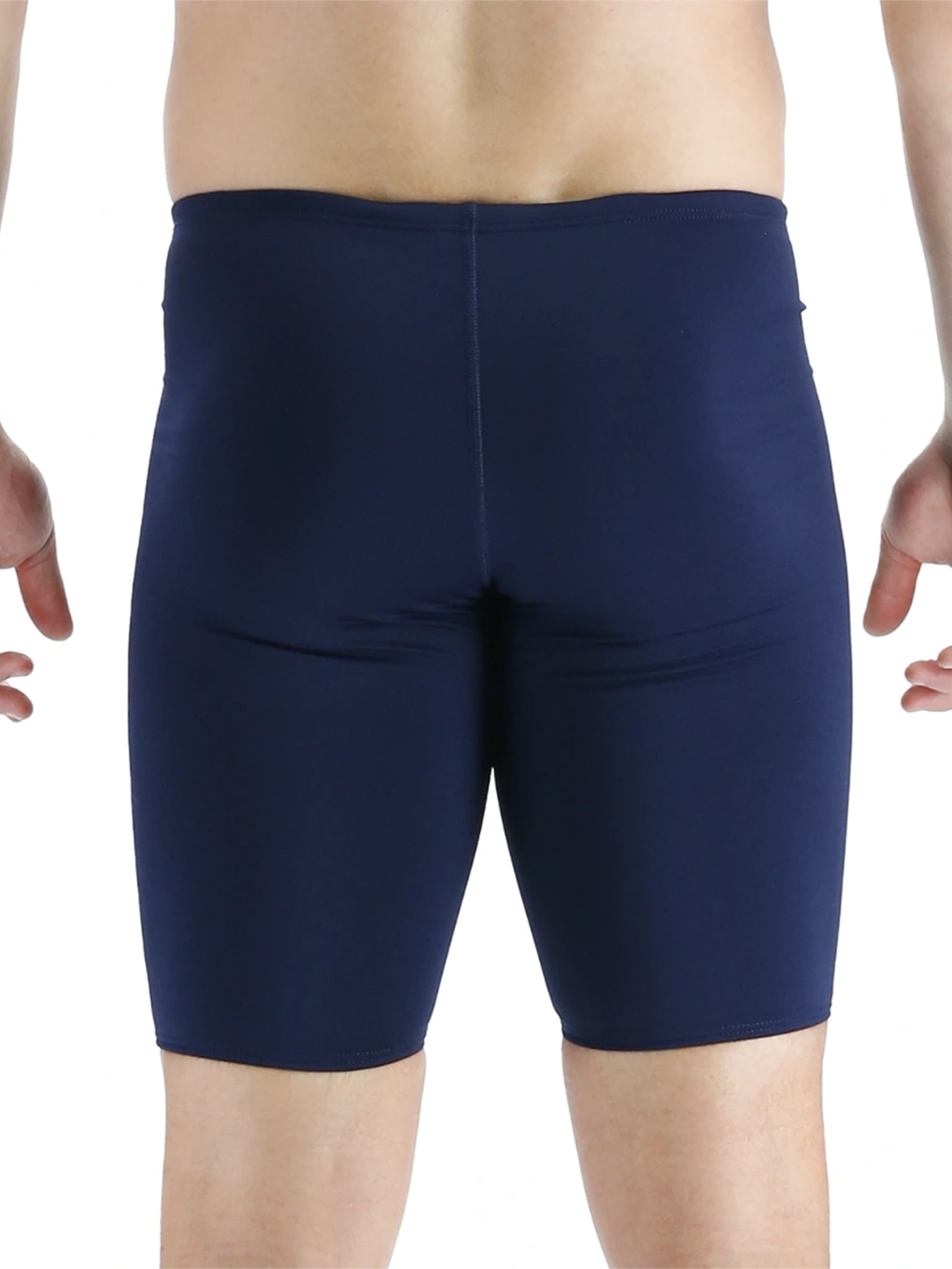 Men's Durafast Elite Solid Jammer Swimsuit - Navy