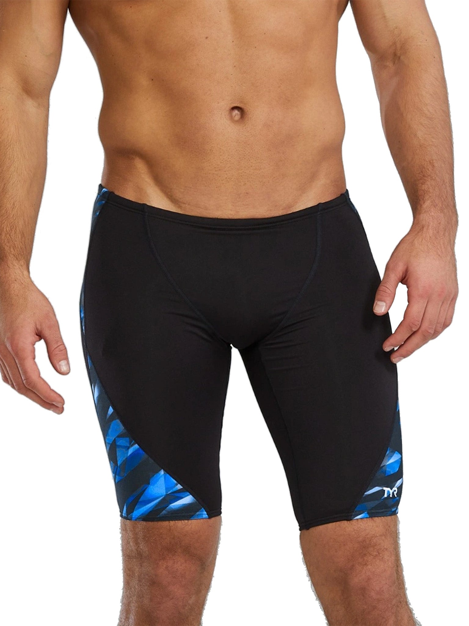 Cuissard de natation Durafast Elite Triadic pour hommes - Bleu/Noir