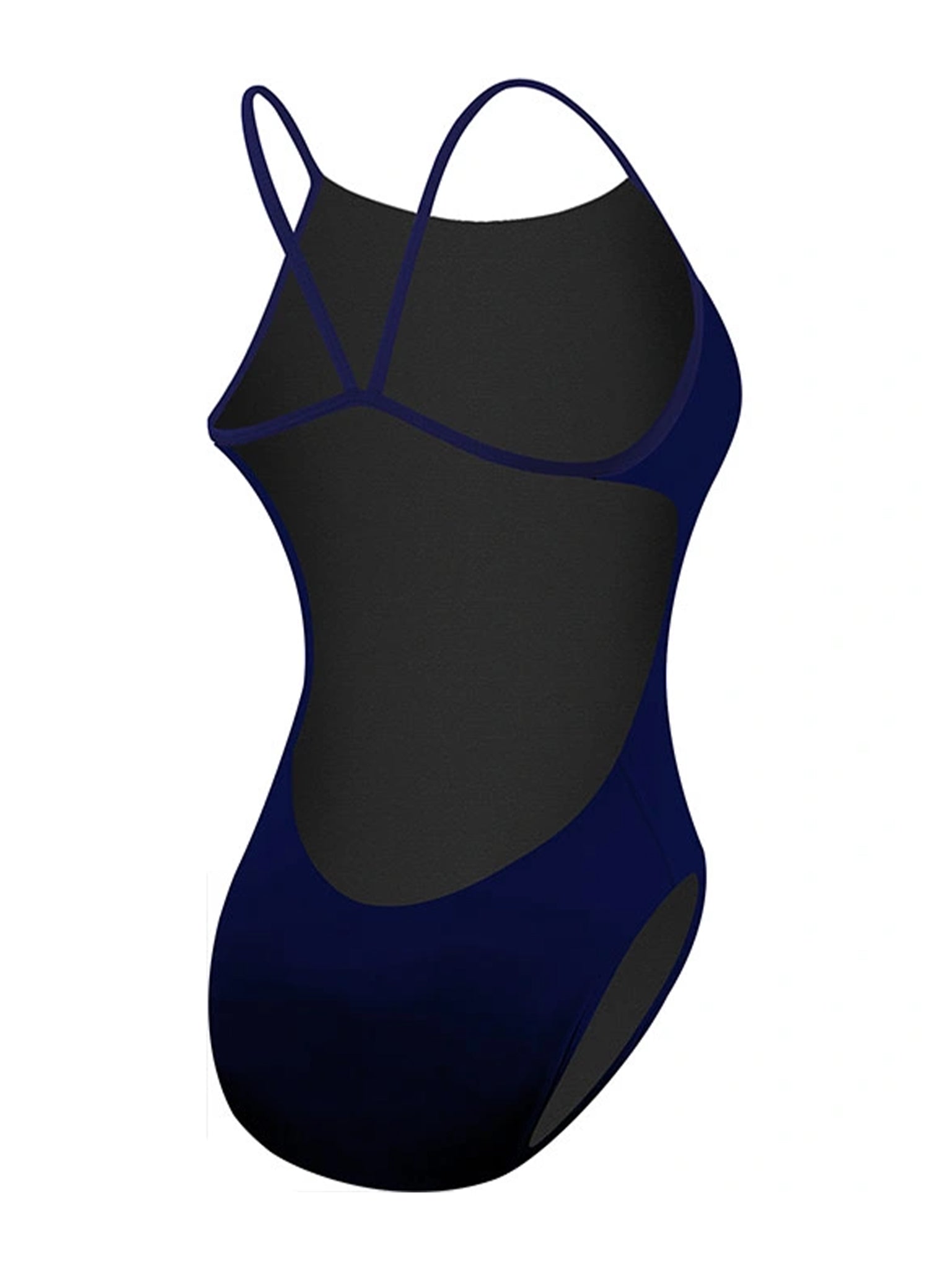 Girl's one-piece Cutoutfit Durafast Elite Solid Swimsuit - Navy