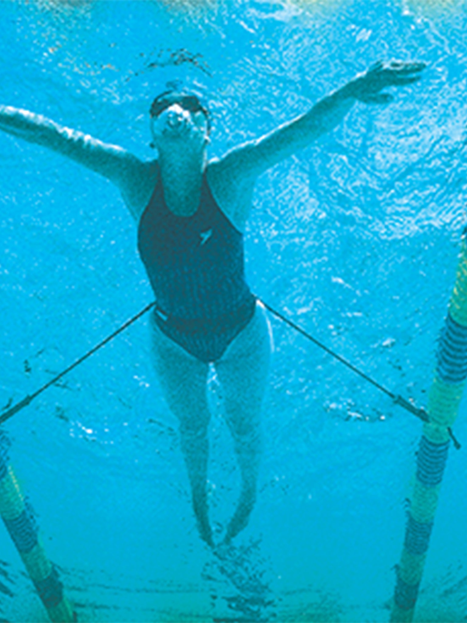 Stationary Swim Stretch Cables