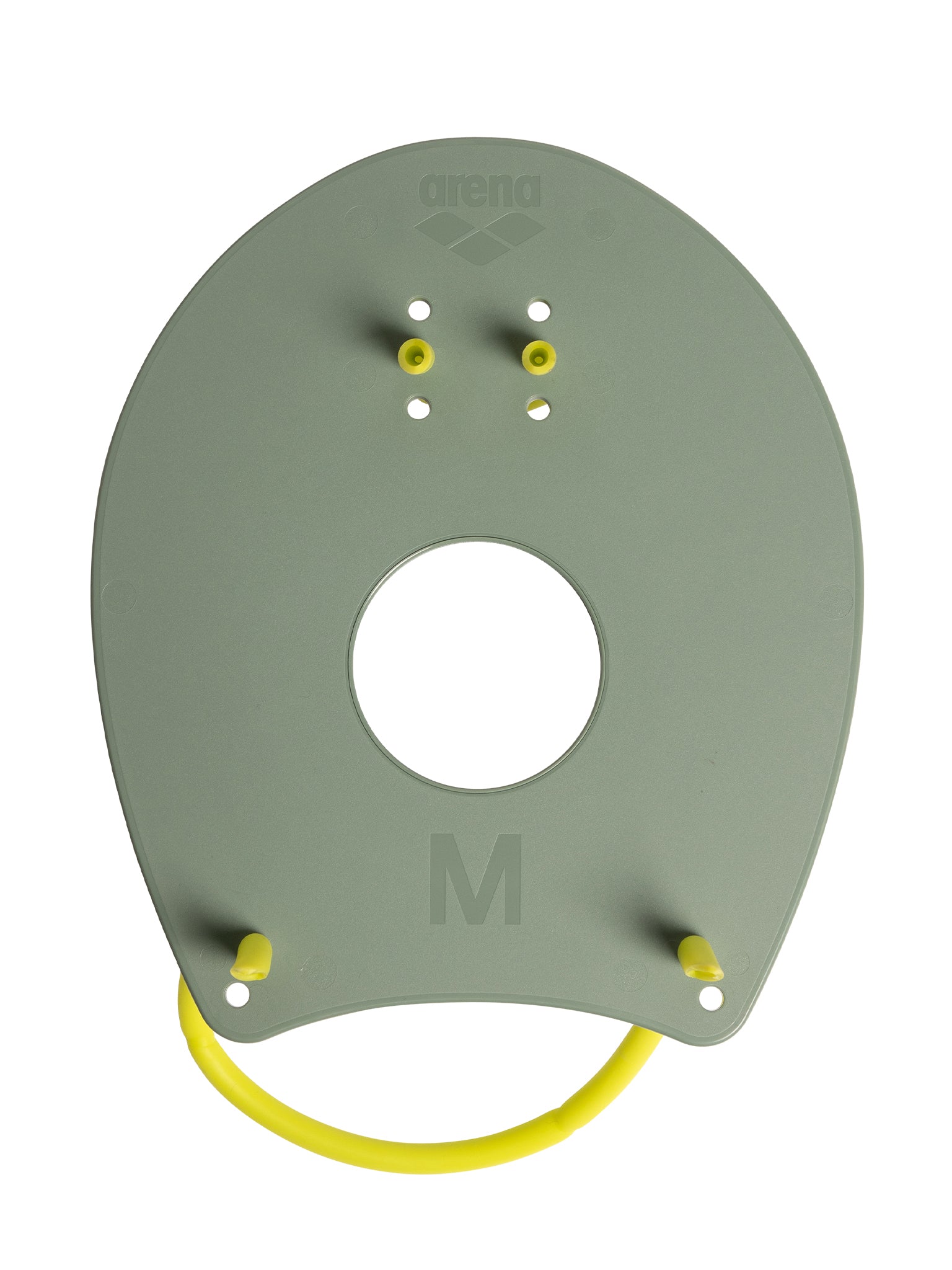 Arena Elite II Swim Paddles - Dark Sage/Lime