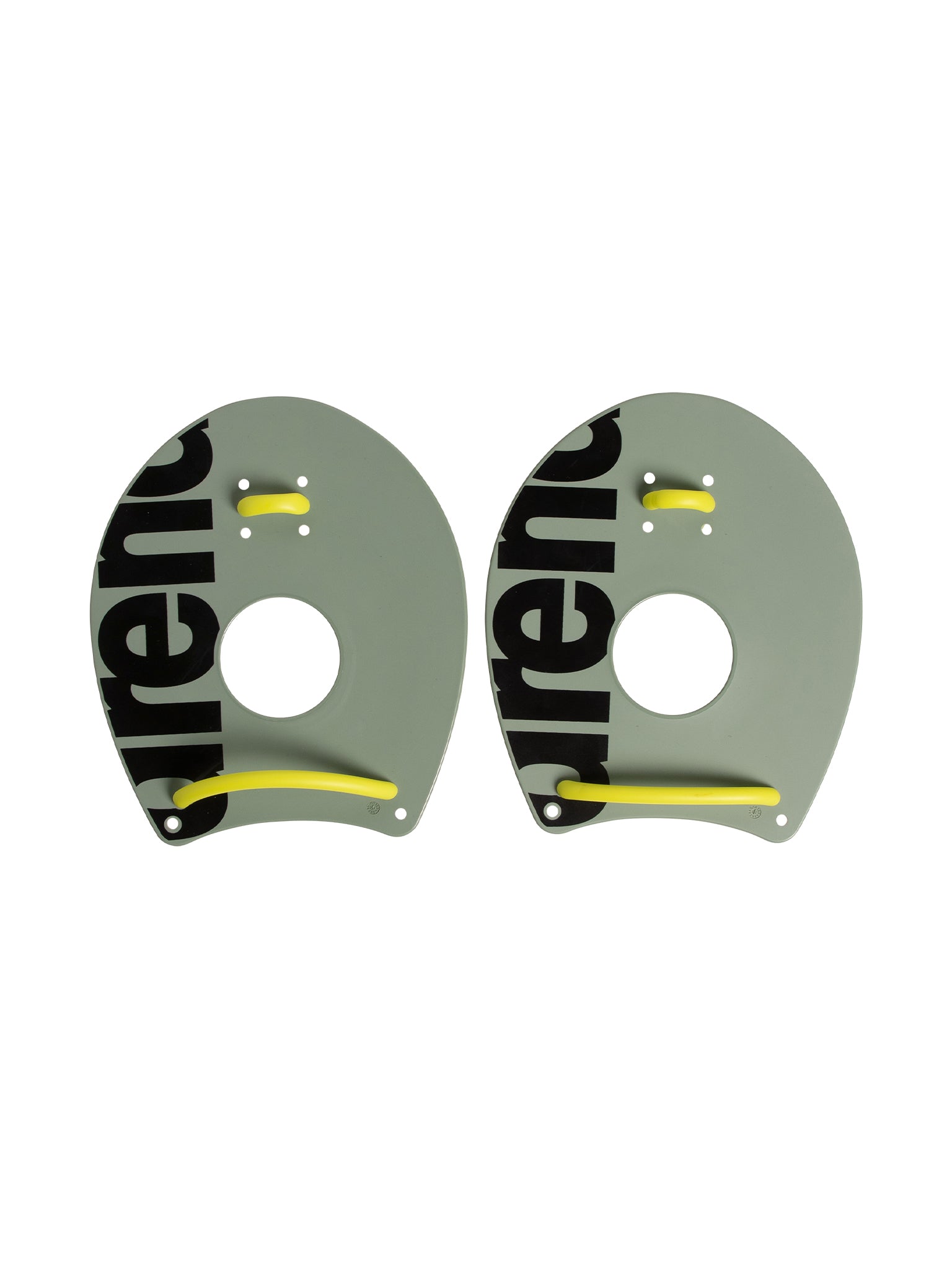 Arena Elite II Swim Paddles - Dark Sage/Lime
