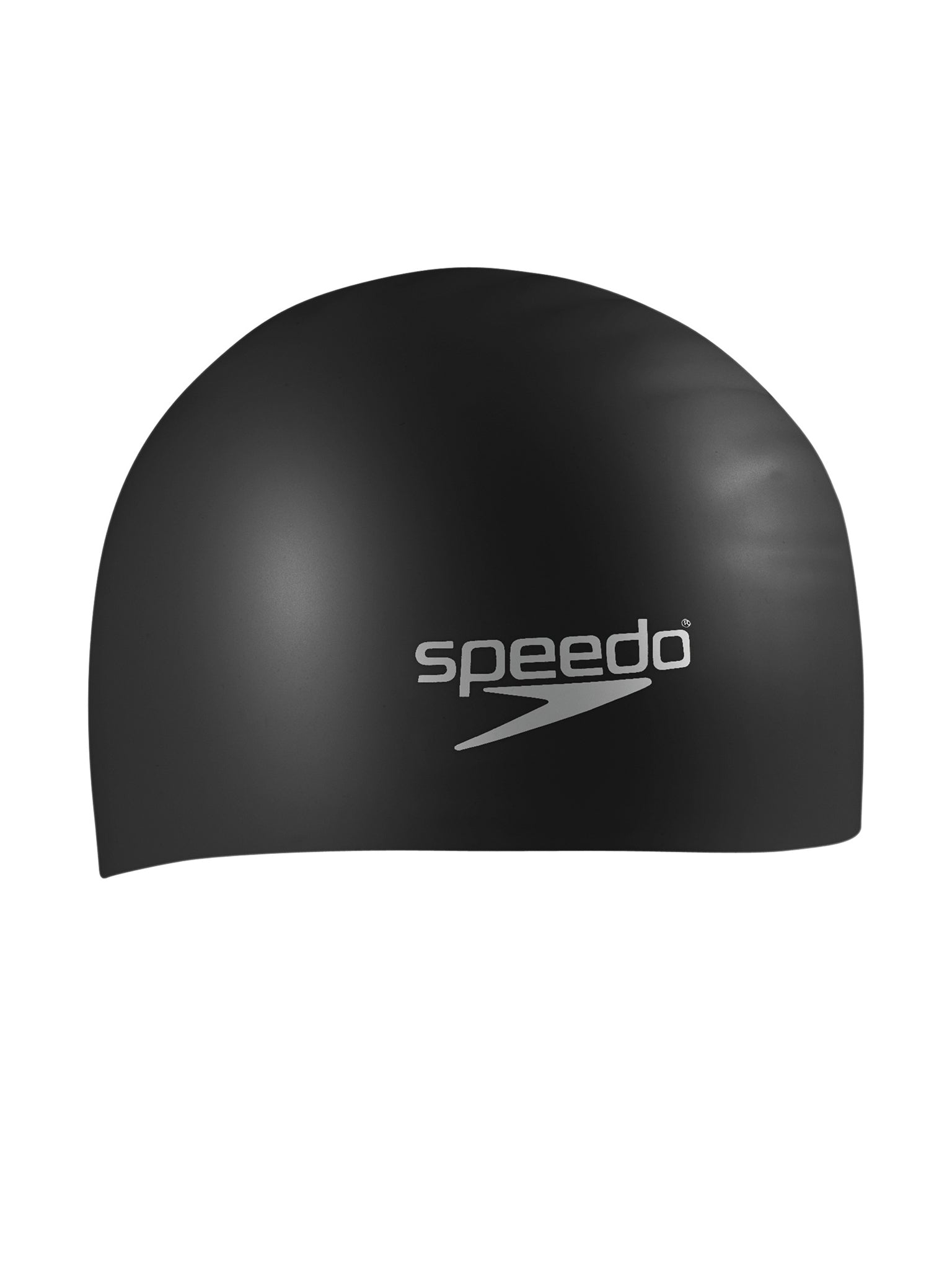 Silicone Long Hair Swim Cap - Black