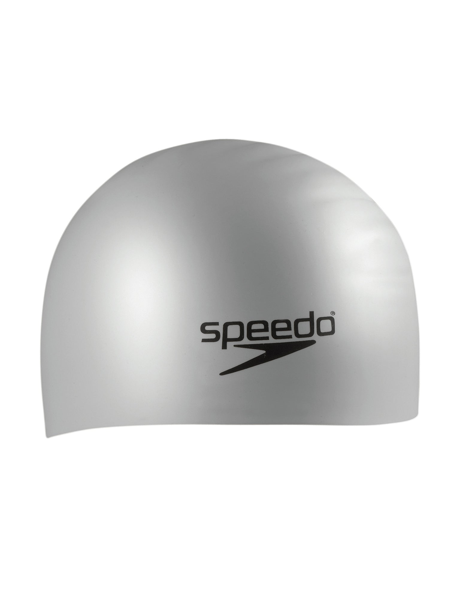 Silicone Long Hair Swim Cap - Silver