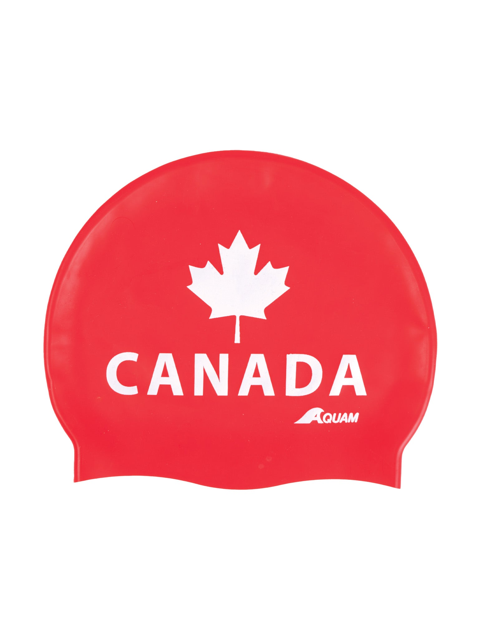 Bonnet de natation Canada en silicone - Rouge