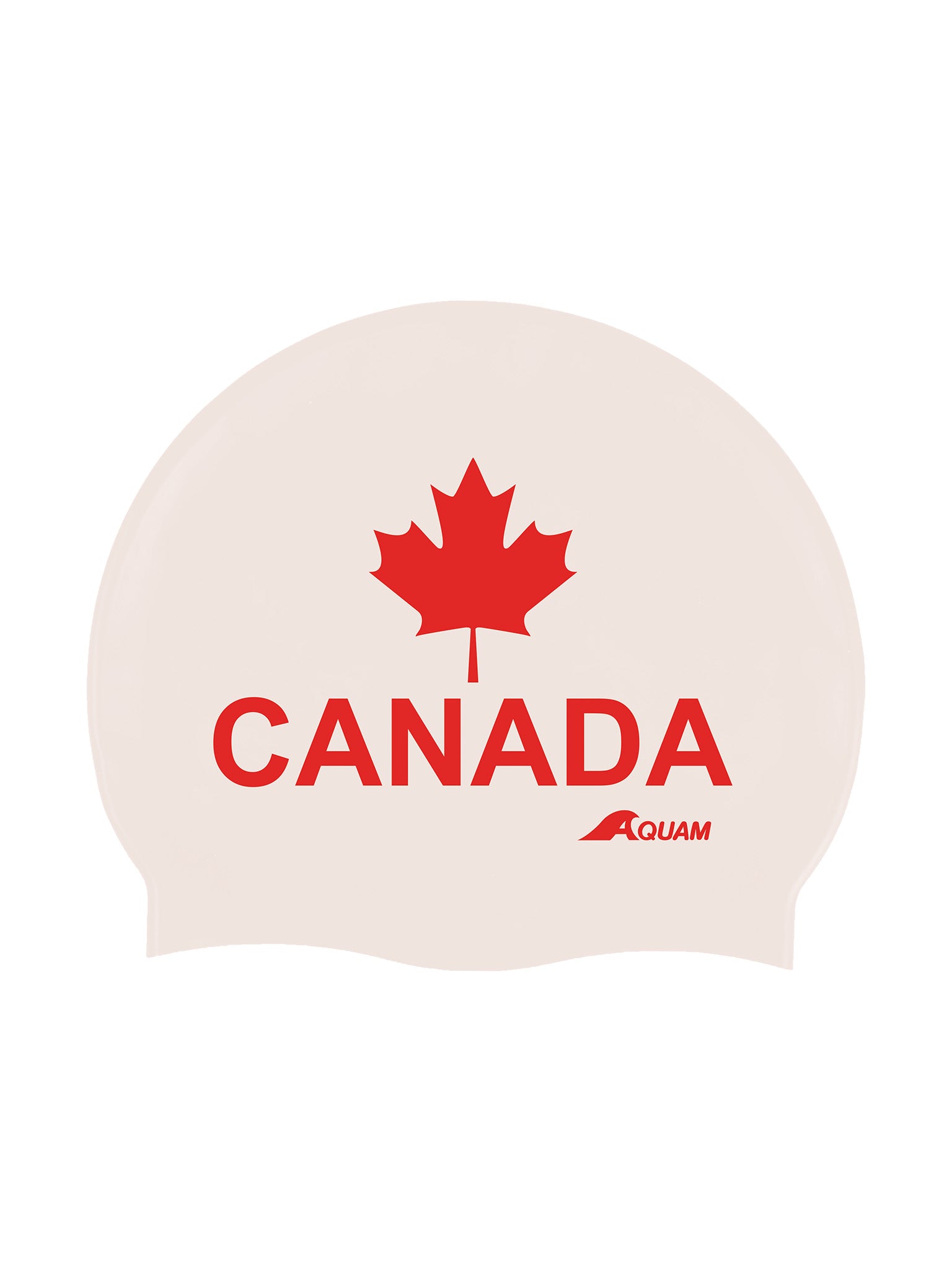 Bonnet de natation Canada en silicone - Blanc
