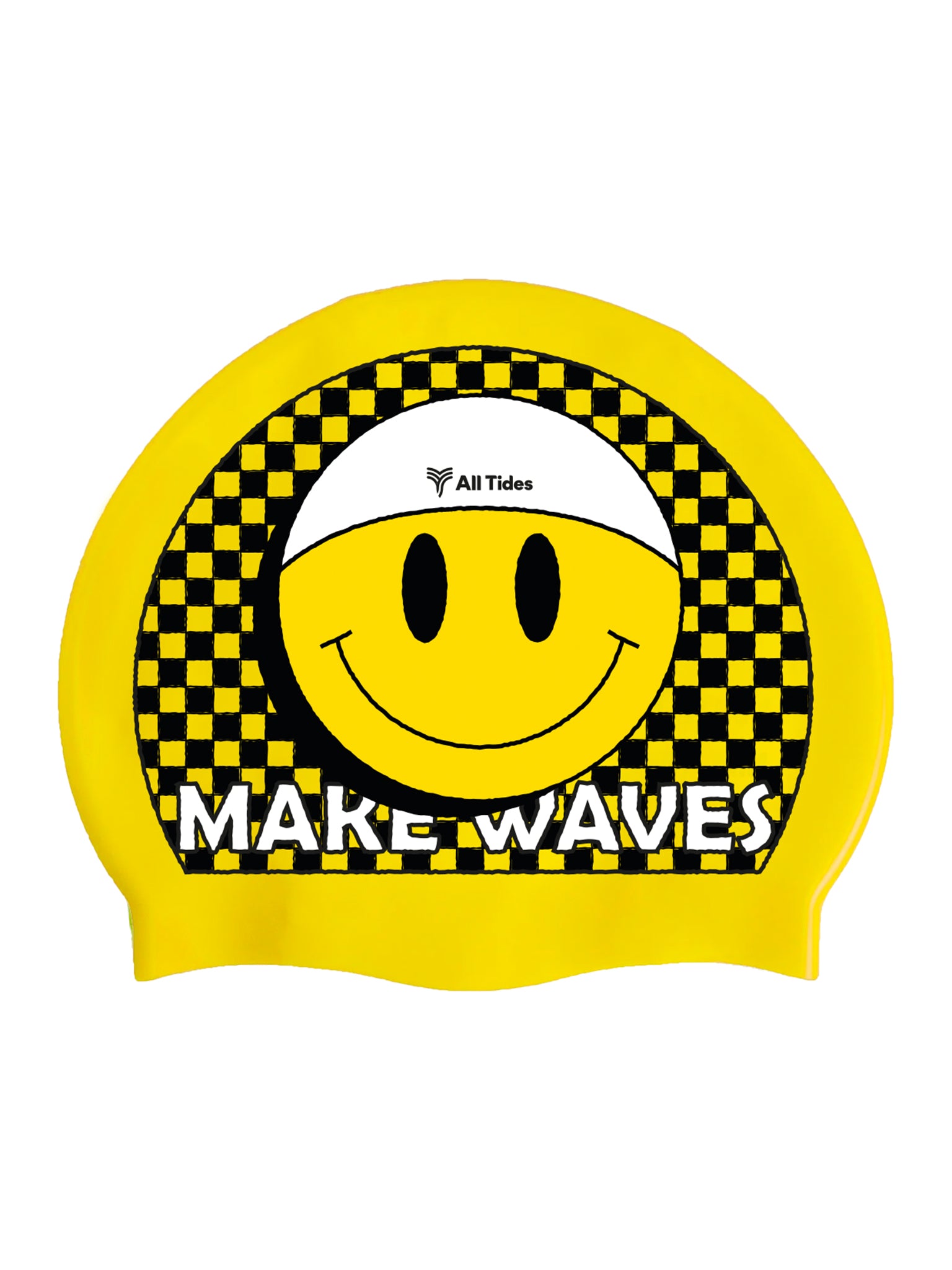All Tides Silicone Swim Cap - Yellow