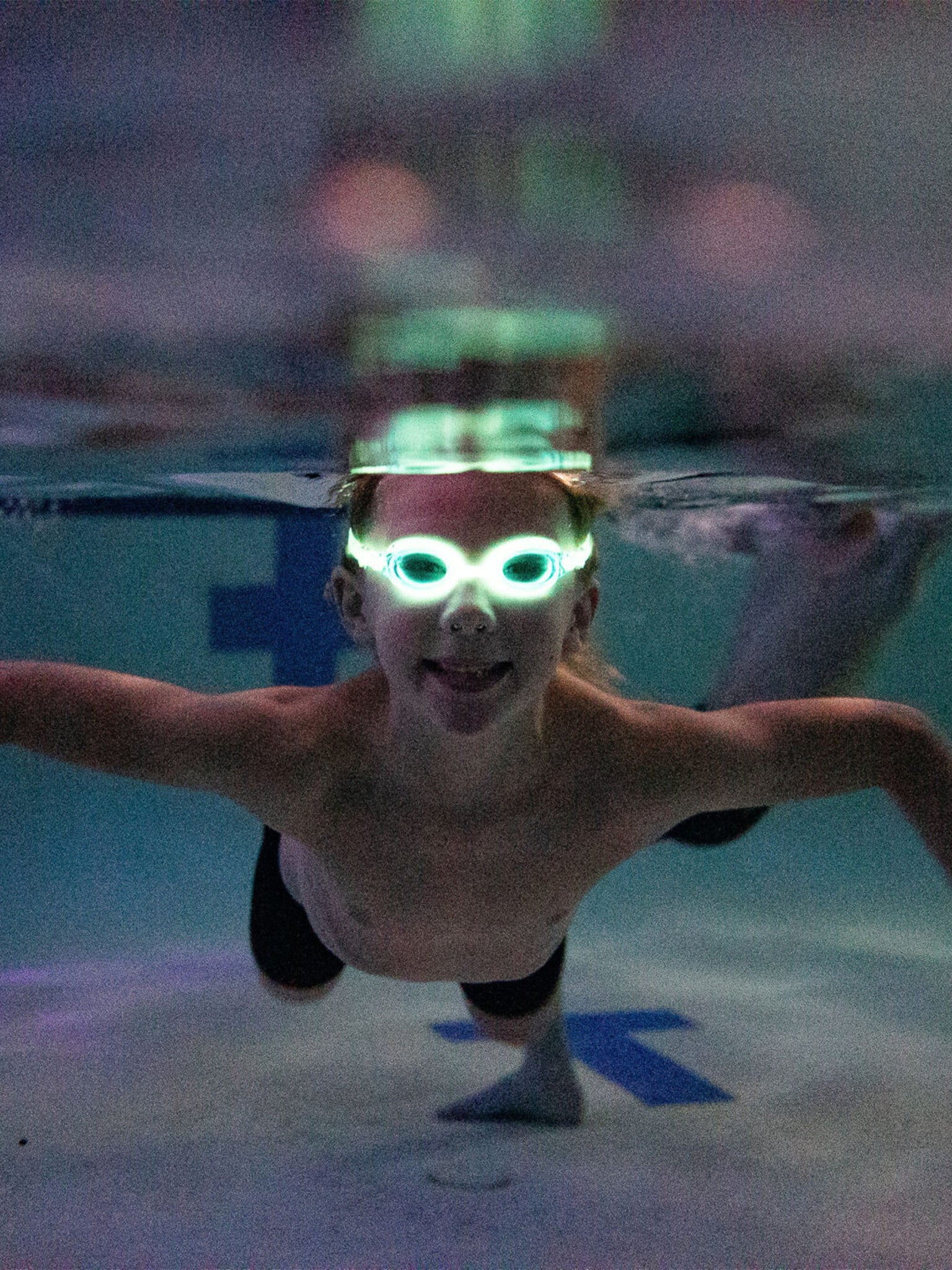Kid's Flowglows Swim Goggles - Pink/Blue