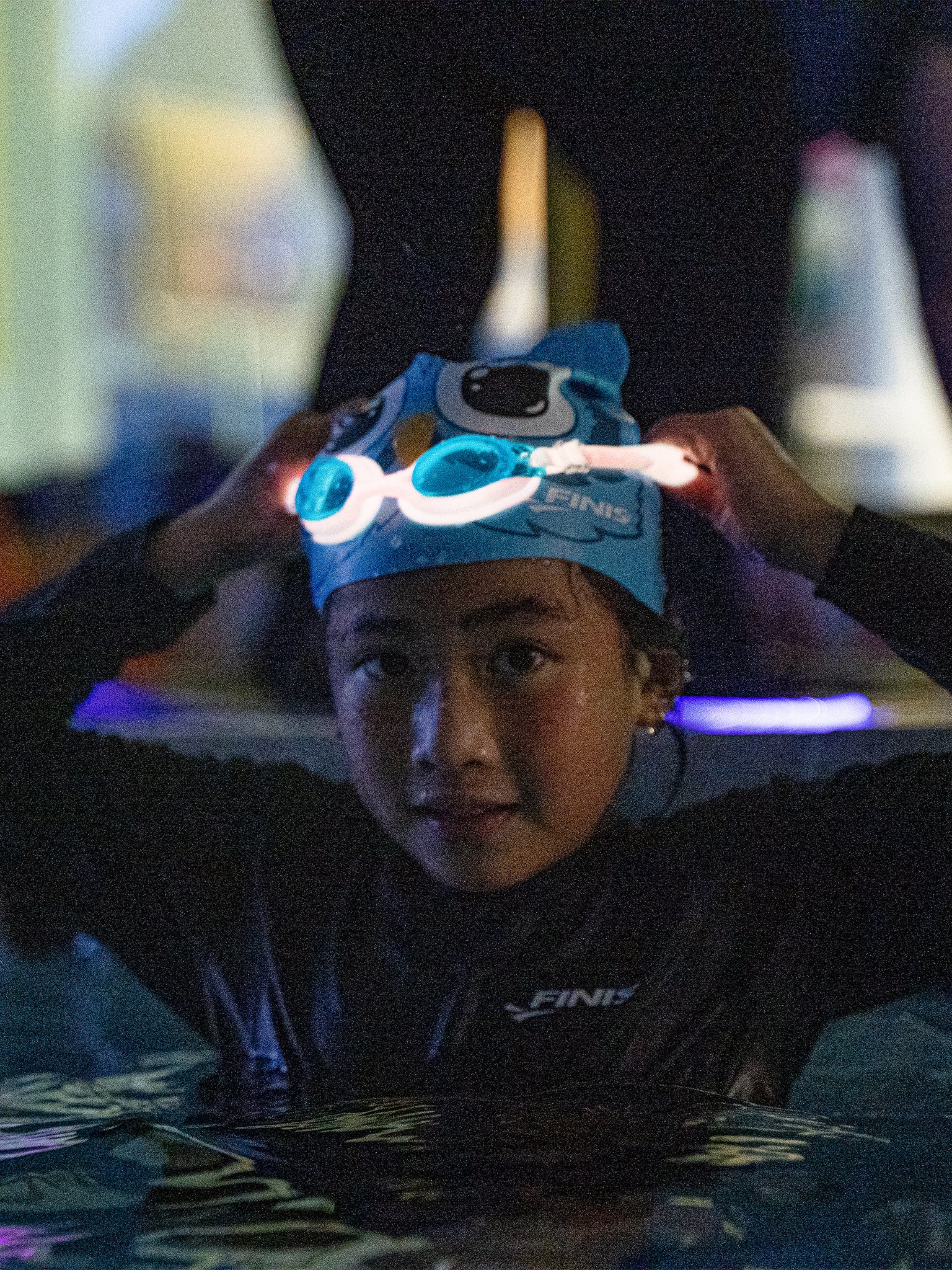 Kid's Flowglows Swim Goggles - Pink/Blue