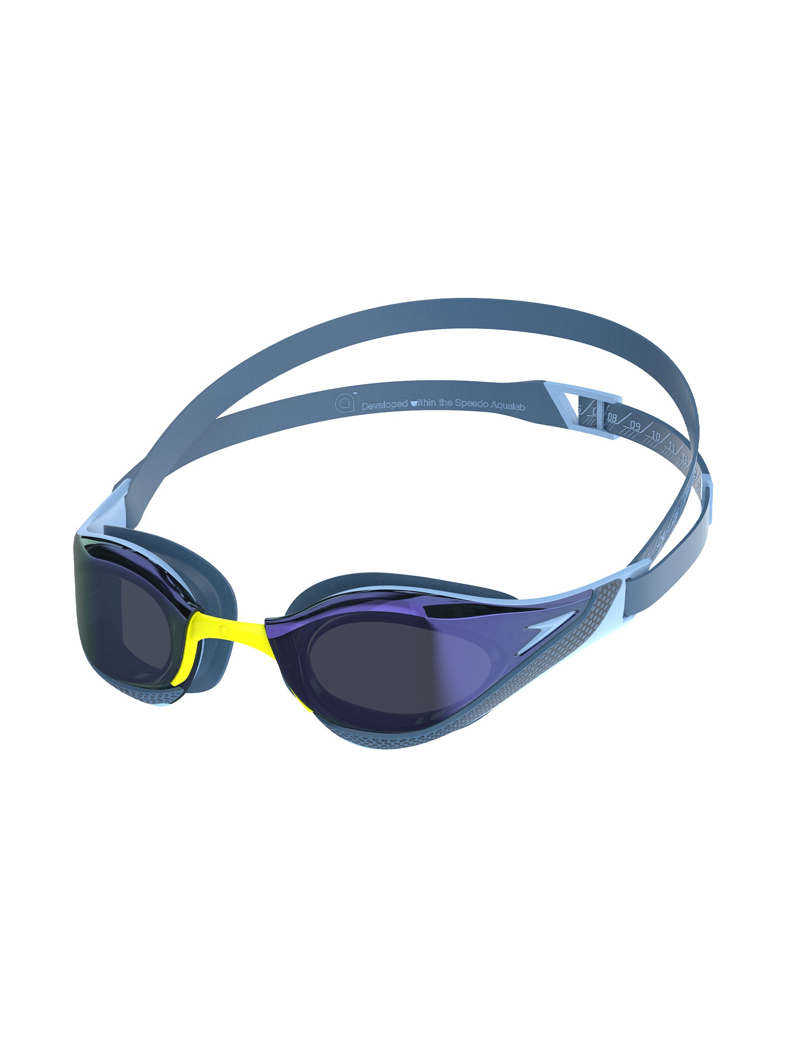 Fastskin Pure Focus Mirrored Swim Goggles - Sugar Blue/Smoke/Iris Mirror