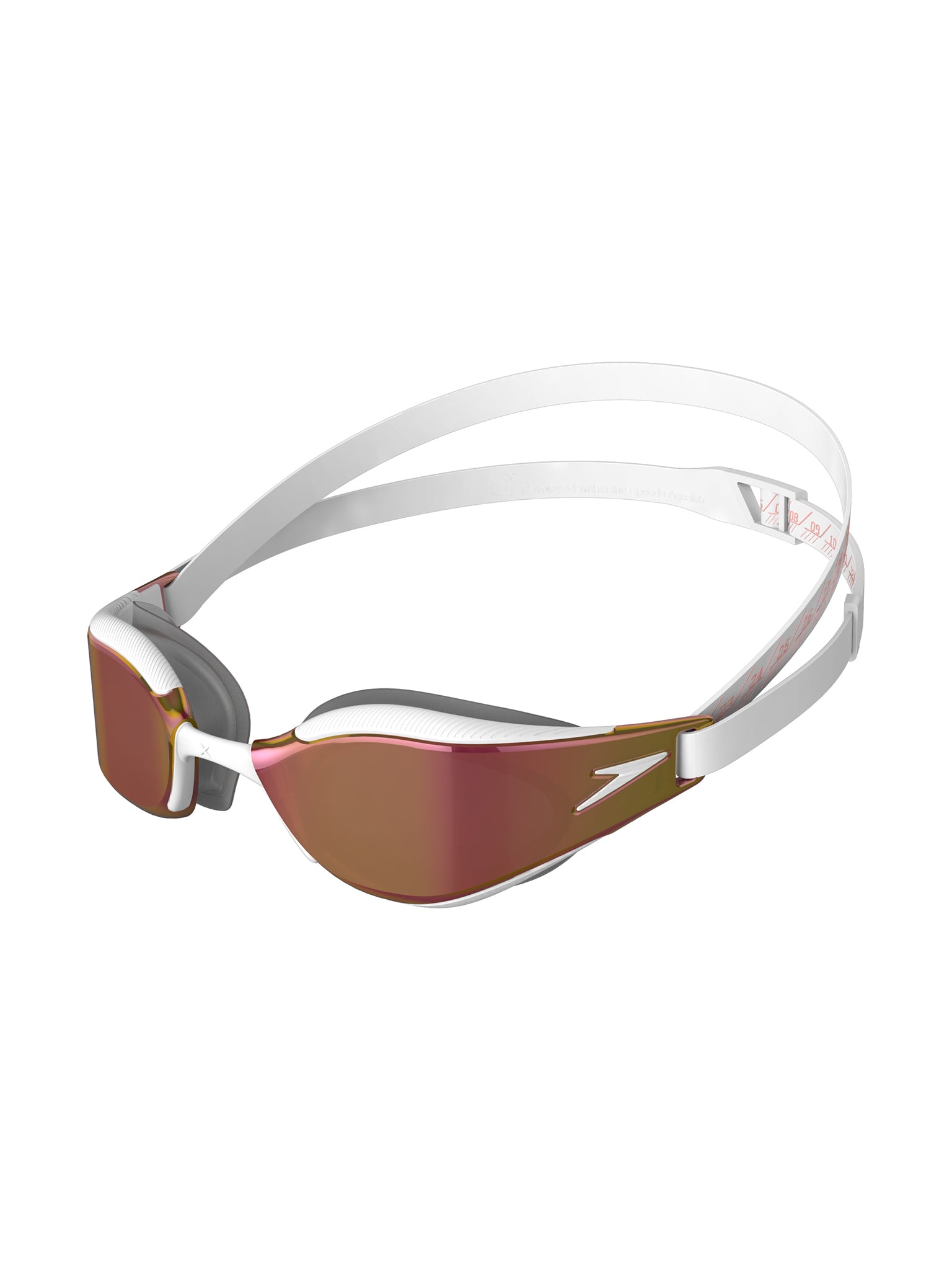 Lunettes de natation Fastskin Hyper Elite Mirrored - Blanc/Or