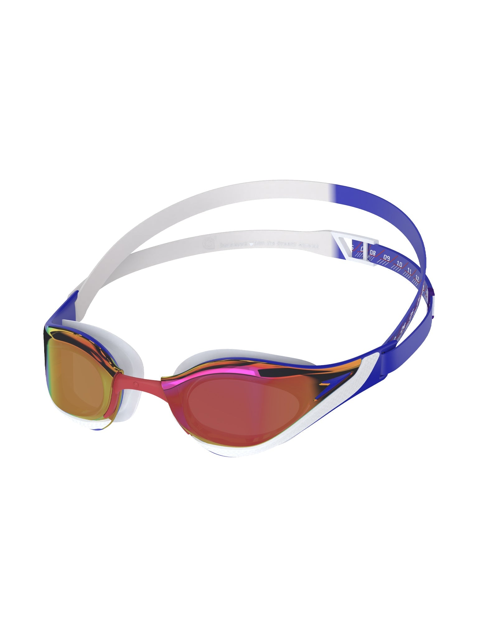 Lunettes de natation Fastskin Pure Focus Mirrored - Bleu/Blanc