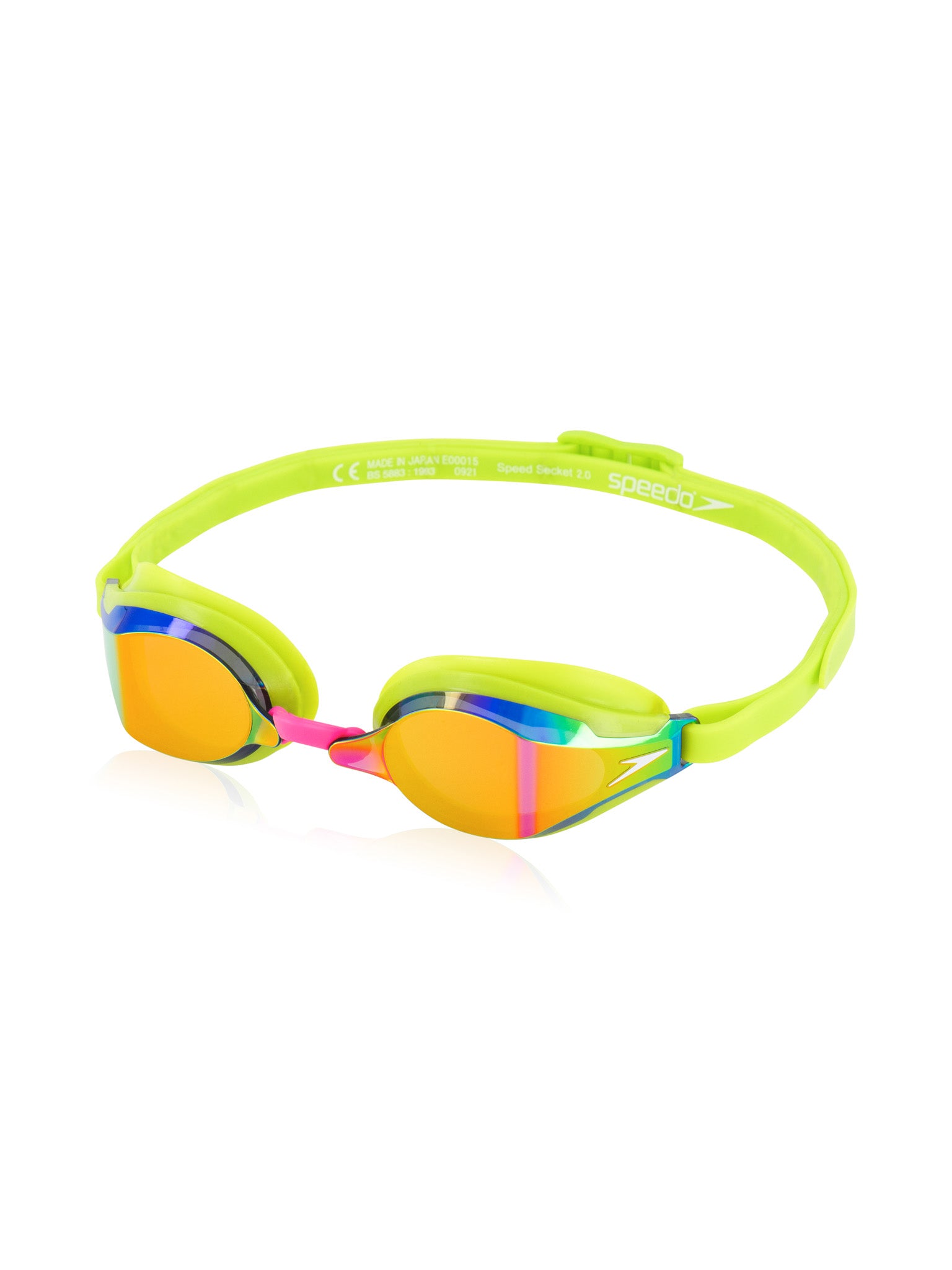 Lunettes de natation Speed Socket 2.0 Mirrored - Jaune