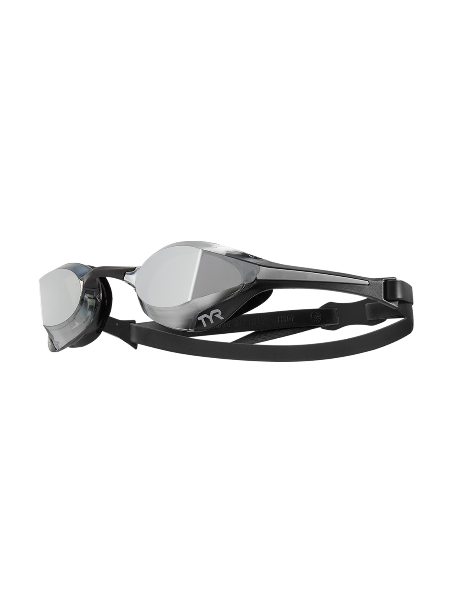 Lunettes de natation Tracer-X-Elite Racing Mirrored - Noir/Argent