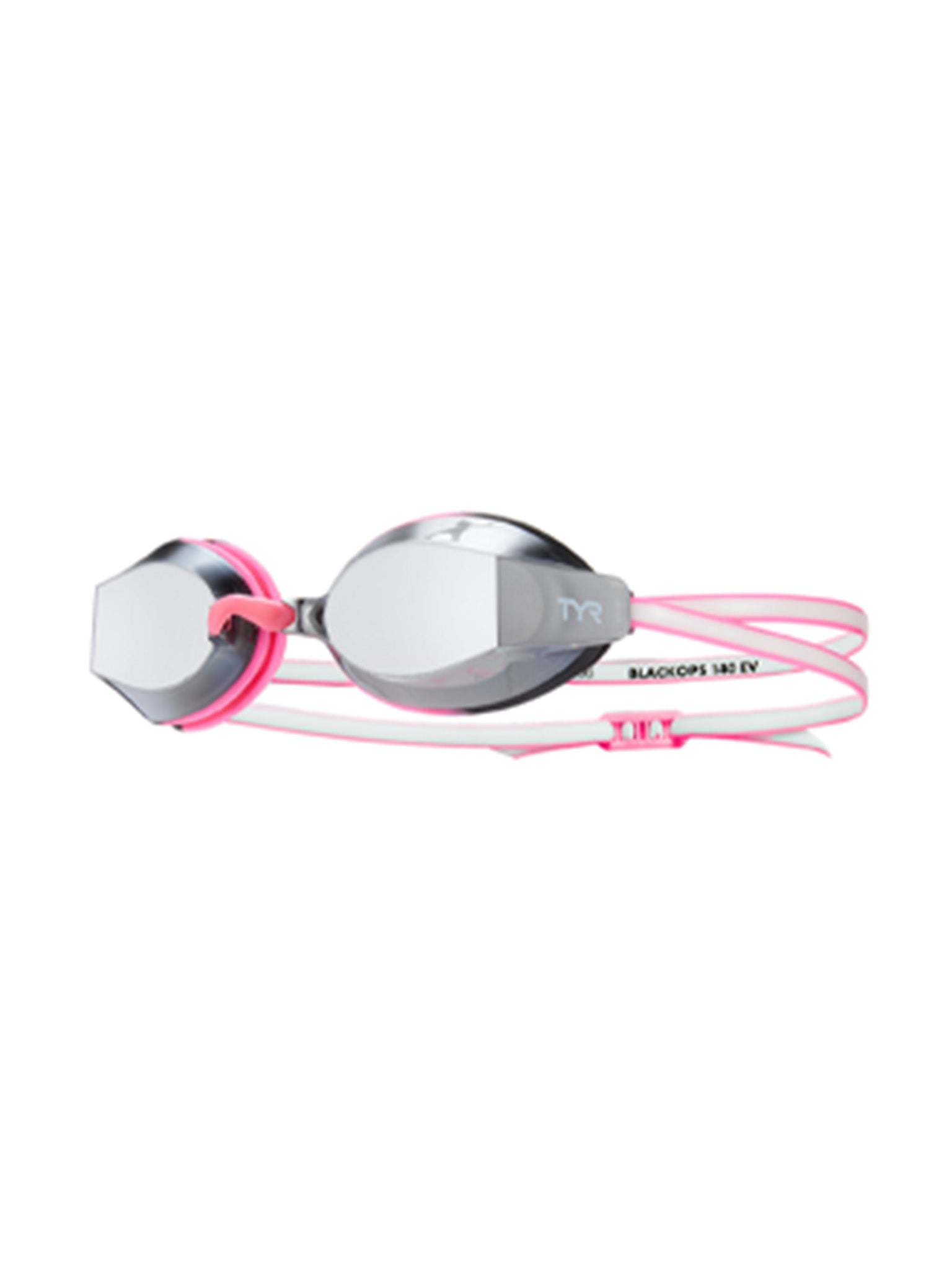 Lunette de natation Black Ops Mirrored pour femmes - Argent/Rose/Blanc