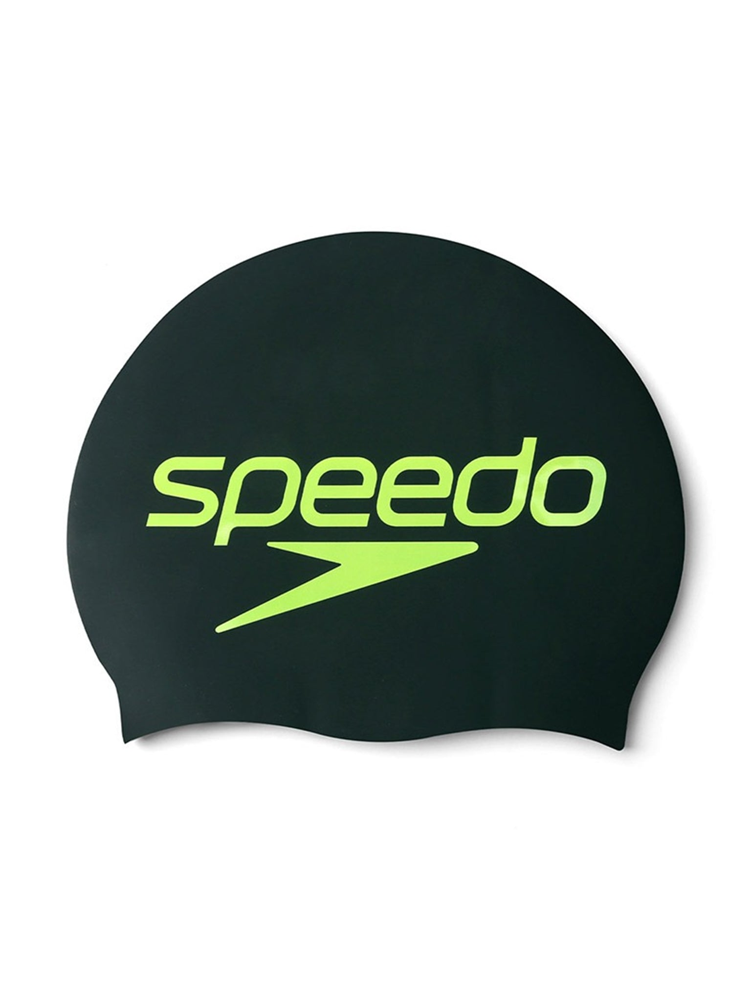 Printed Swim Cap - Stacked Black