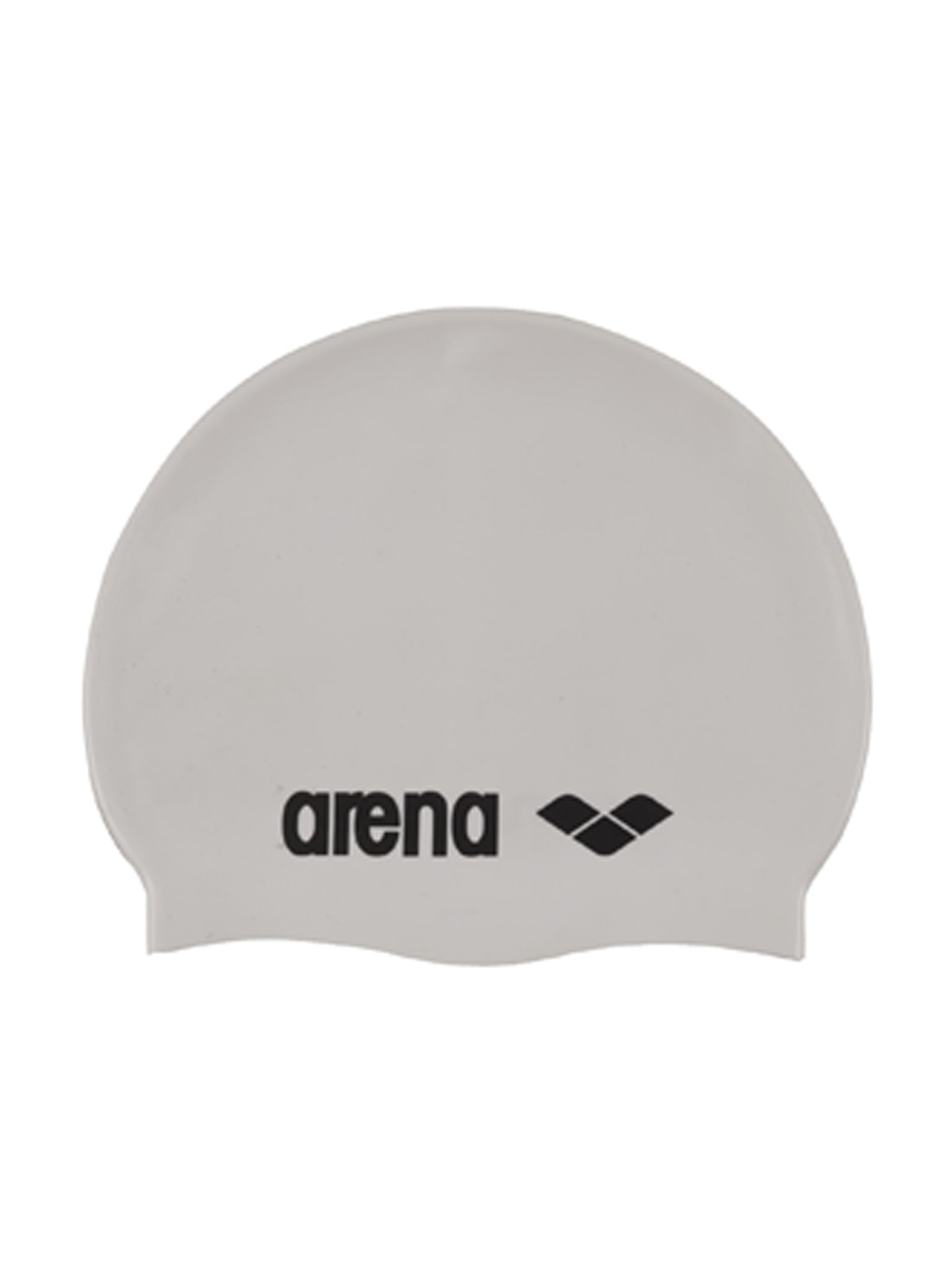 Classic Silicone Swim Cap - White/Black