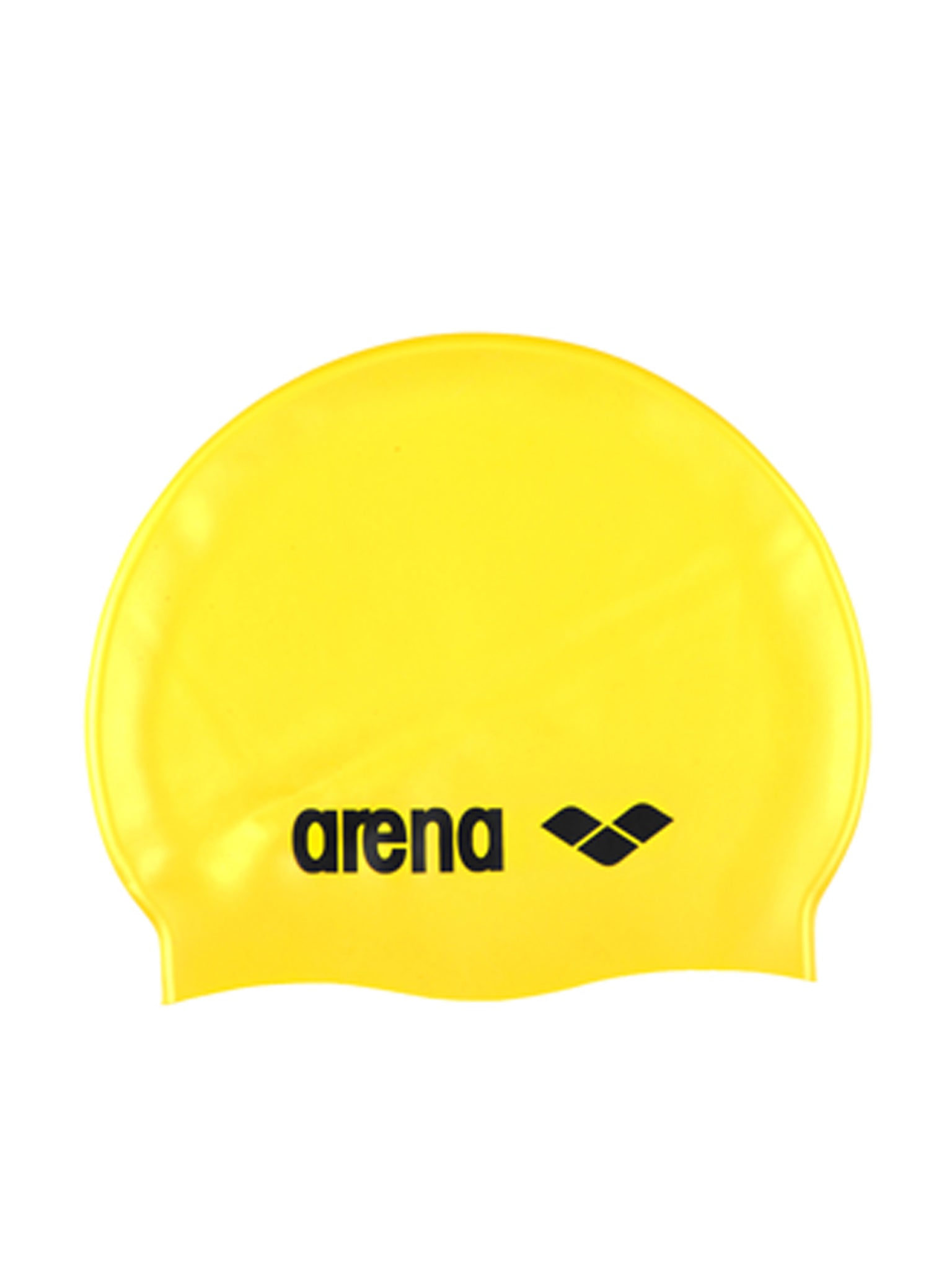 Classic Silicone Swim Cap - Yellow/black