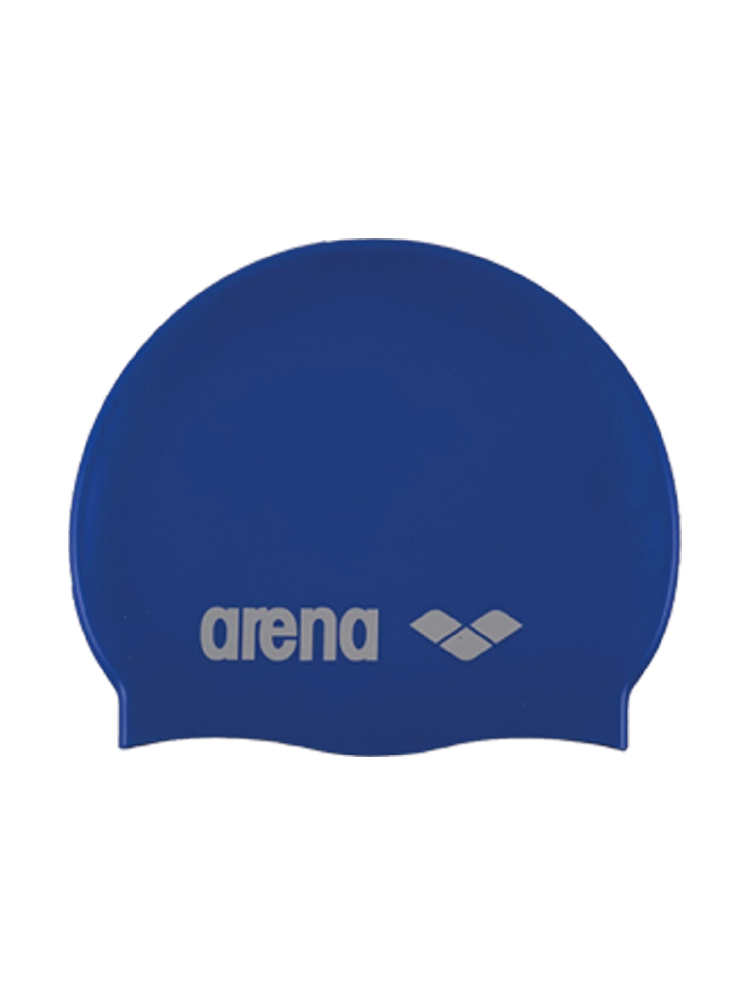 Classic Silicone Swim Cap - Blue/White